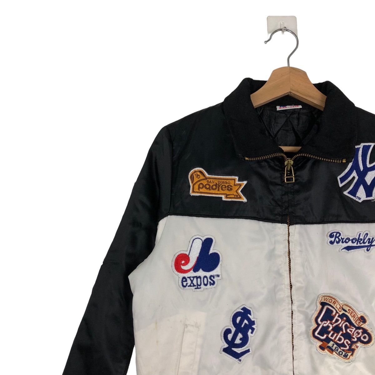 Japanese Brand VINTAGE VARSITY JACKET SOFT LEATHER NY YANKEES EMBROIDERED Size US S / EU 44-46 / 1 - 6 Thumbnail