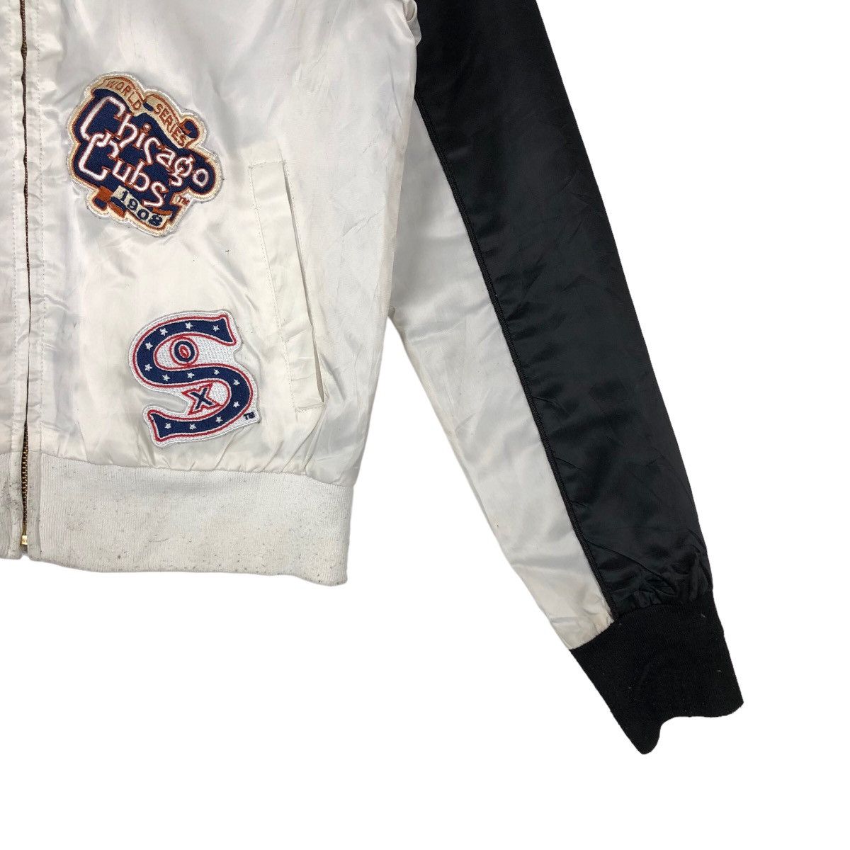 Japanese Brand VINTAGE VARSITY JACKET SOFT LEATHER NY YANKEES EMBROIDERED Size US S / EU 44-46 / 1 - 4 Thumbnail