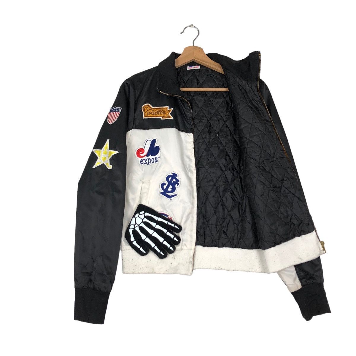 Japanese Brand VINTAGE VARSITY JACKET SOFT LEATHER NY YANKEES EMBROIDERED Size US S / EU 44-46 / 1 - 8 Thumbnail