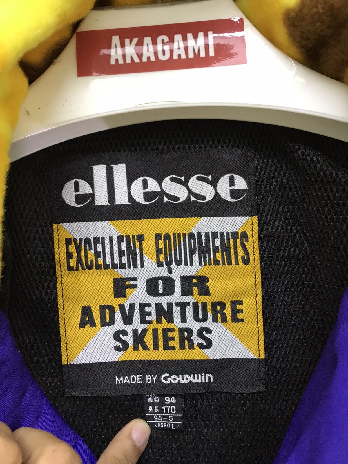 Ellesse Vtg 90s Ellesse Ski Jumper Multi Colour Block Size US L / EU 52-54 / 3 - 7 Thumbnail