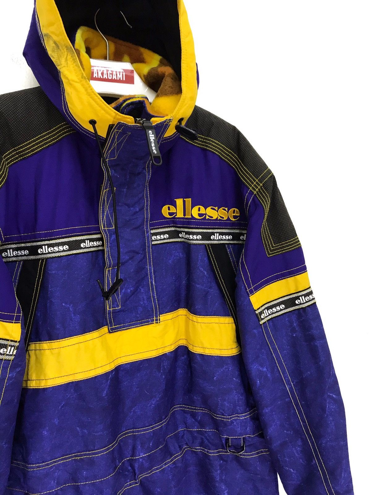 Ellesse Vtg 90s Ellesse Ski Jumper Multi Colour Block Size US L / EU 52-54 / 3 - 3 Thumbnail