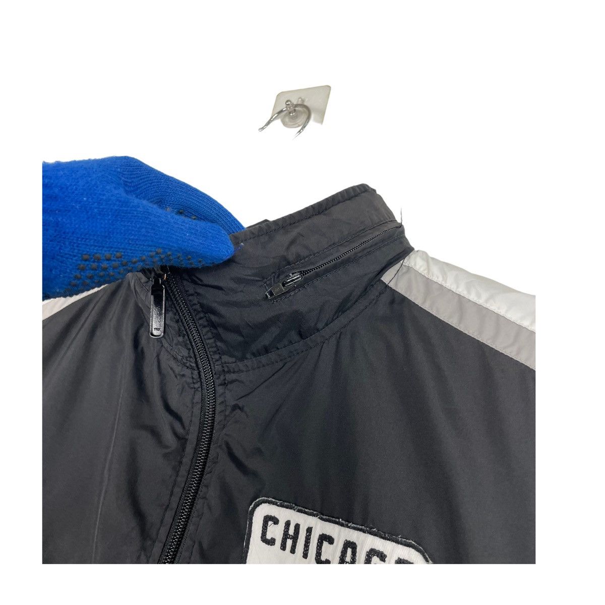 MLB × Vintage 💥 MLB WHITE SOX BASEBALL ZIPPER JACKET Size US L / EU 52-54 / 3 - 5 Thumbnail