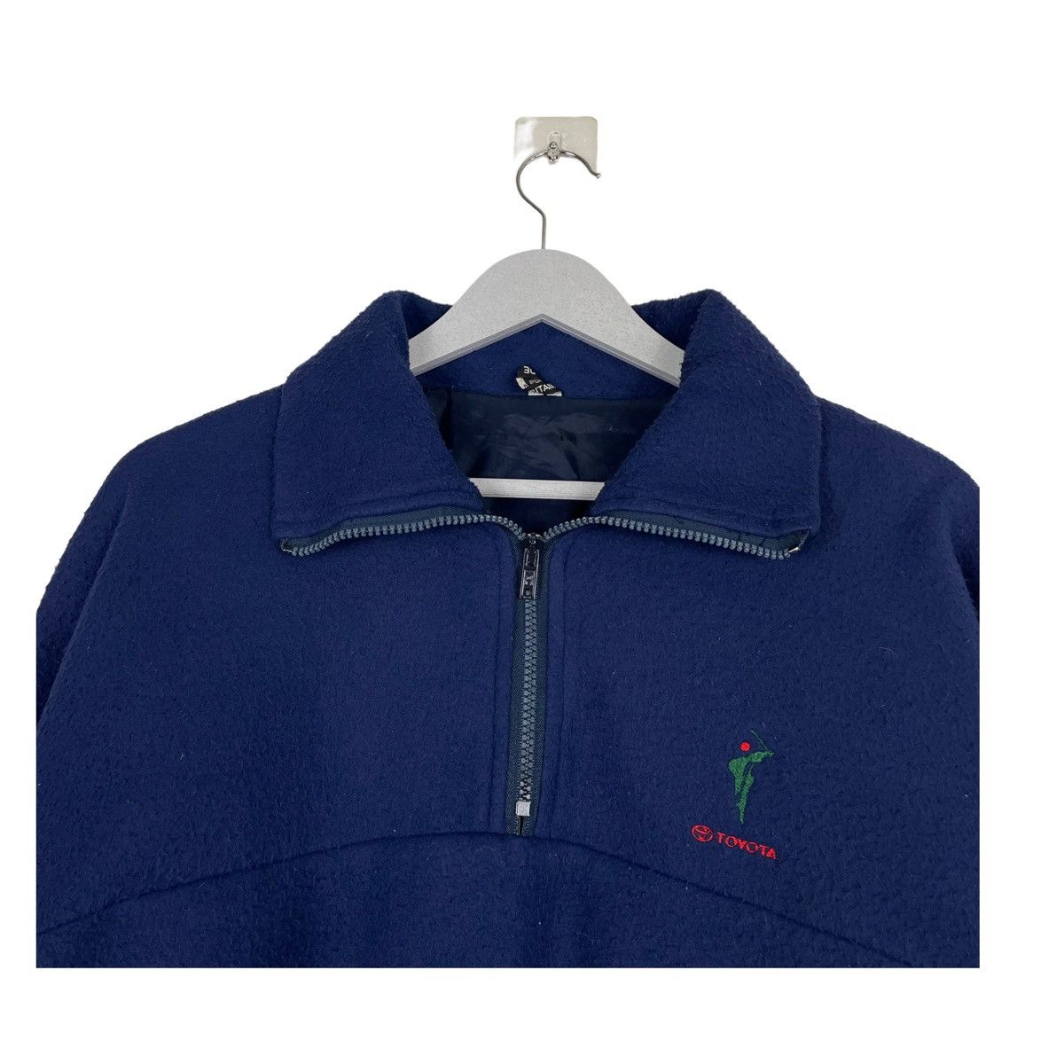 Japanese Brand 💥 90s TOYOTA HALFZIP FLEECE SWEATER MADE IN ENGLAND Size US M / EU 48-50 / 2 - 4 Thumbnail