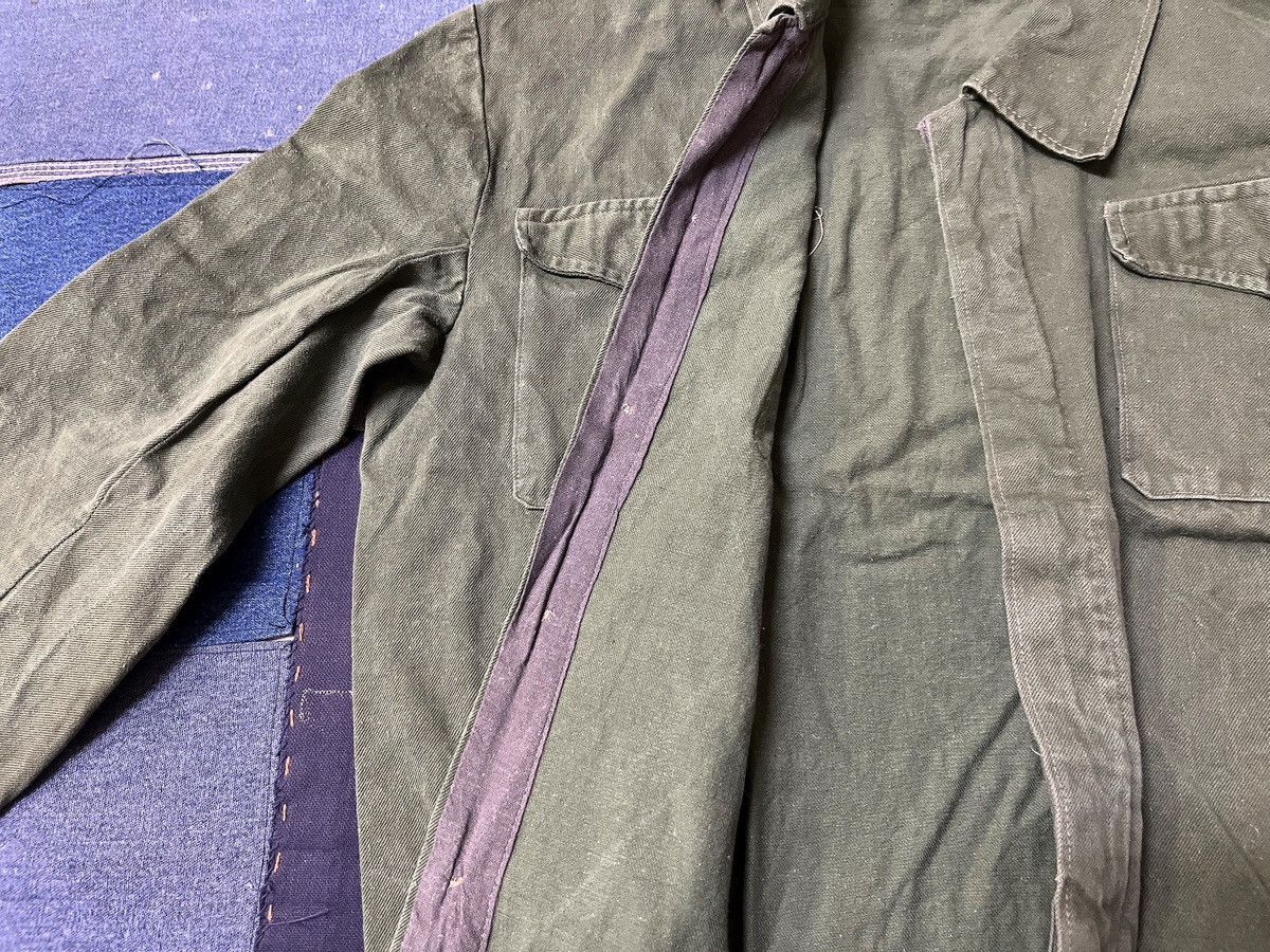 Vintage ITALIAN Olive Green 2-Pocket Work Jacket Size US S / EU 44-46 / 1 - 4 Thumbnail