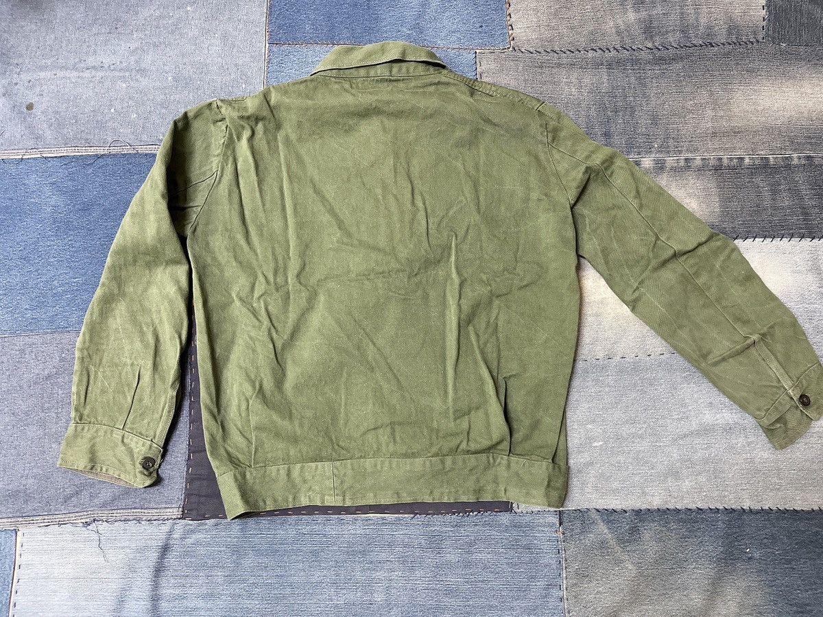 Vintage ITALIAN Olive Green 2-Pocket Work Jacket Size US S / EU 44-46 / 1 - 5 Thumbnail