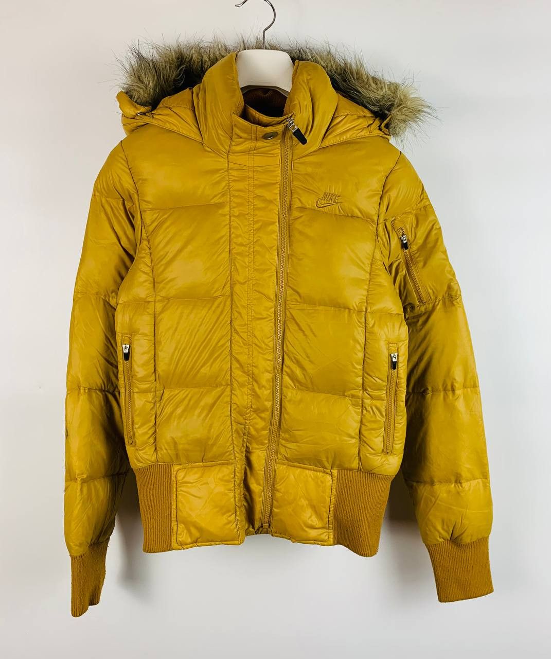 Nike Nike vintage Down Jacket yellow XXS Size US XXS / EU 40 - 1 Thumbnail
