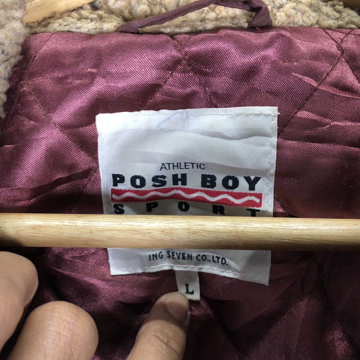 Japanese Brand 🫴🏻Vintage Posh Boy Quilted Hoodie Jacket Size US L / EU 52-54 / 3 - 5 Thumbnail