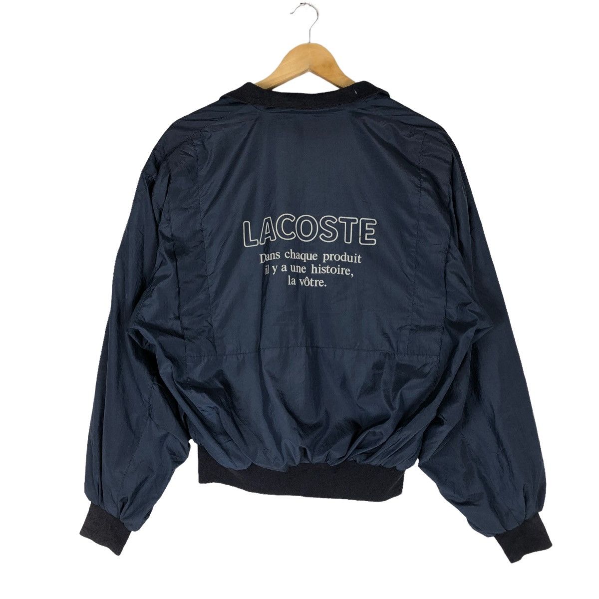 Lacoste Vintage Lacoste Big Logo Bomber Light Jacket Size US M / EU 48-50 / 2 - 7 Thumbnail