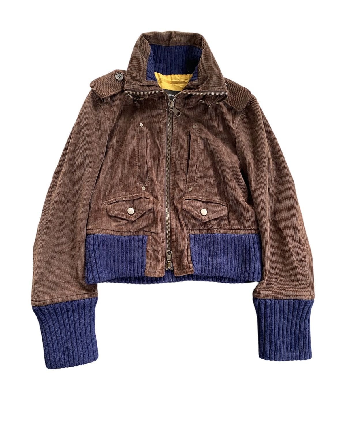 Dsquared2 AW03 Dsquared2 crop corduroy jacket Size S / US 4 / IT 40 - 1 Thumbnail