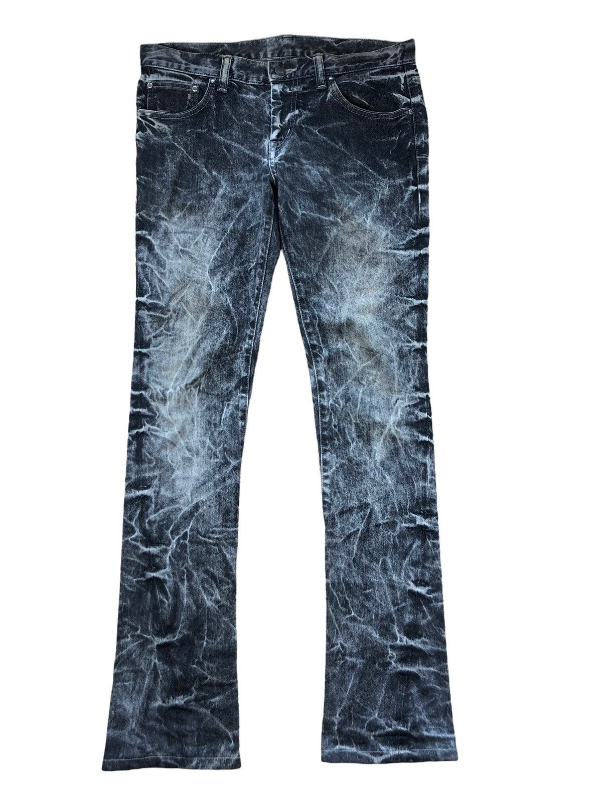 Tornado Mart 2000s Tornado Mart Stone Wash Flare Jeans Size US 33 - 1 Thumbnail