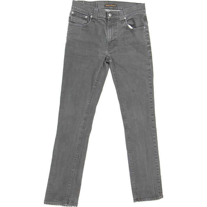 Nudie Jeans Nudie Jeans Thin Finn Dry Black Coated Jeans | Grailed