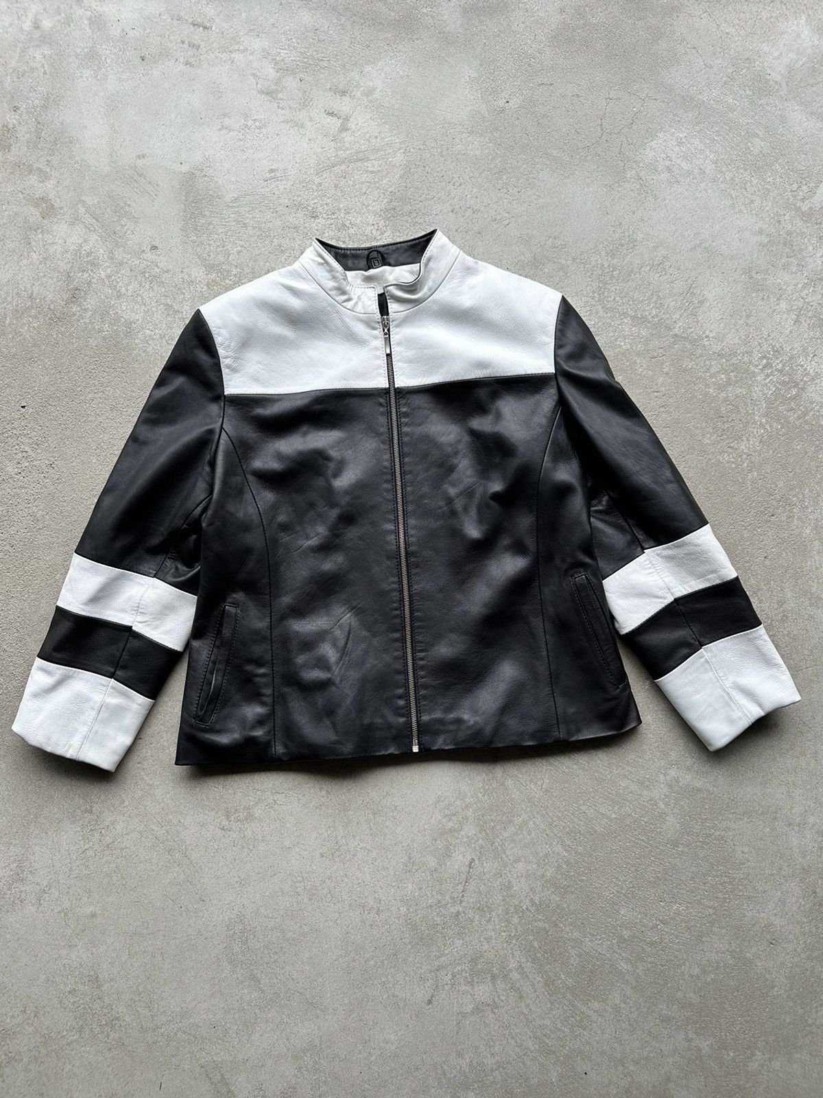 Vintage Genuine Real Leather Jacket High Quality Rock Punk Leather Jackets