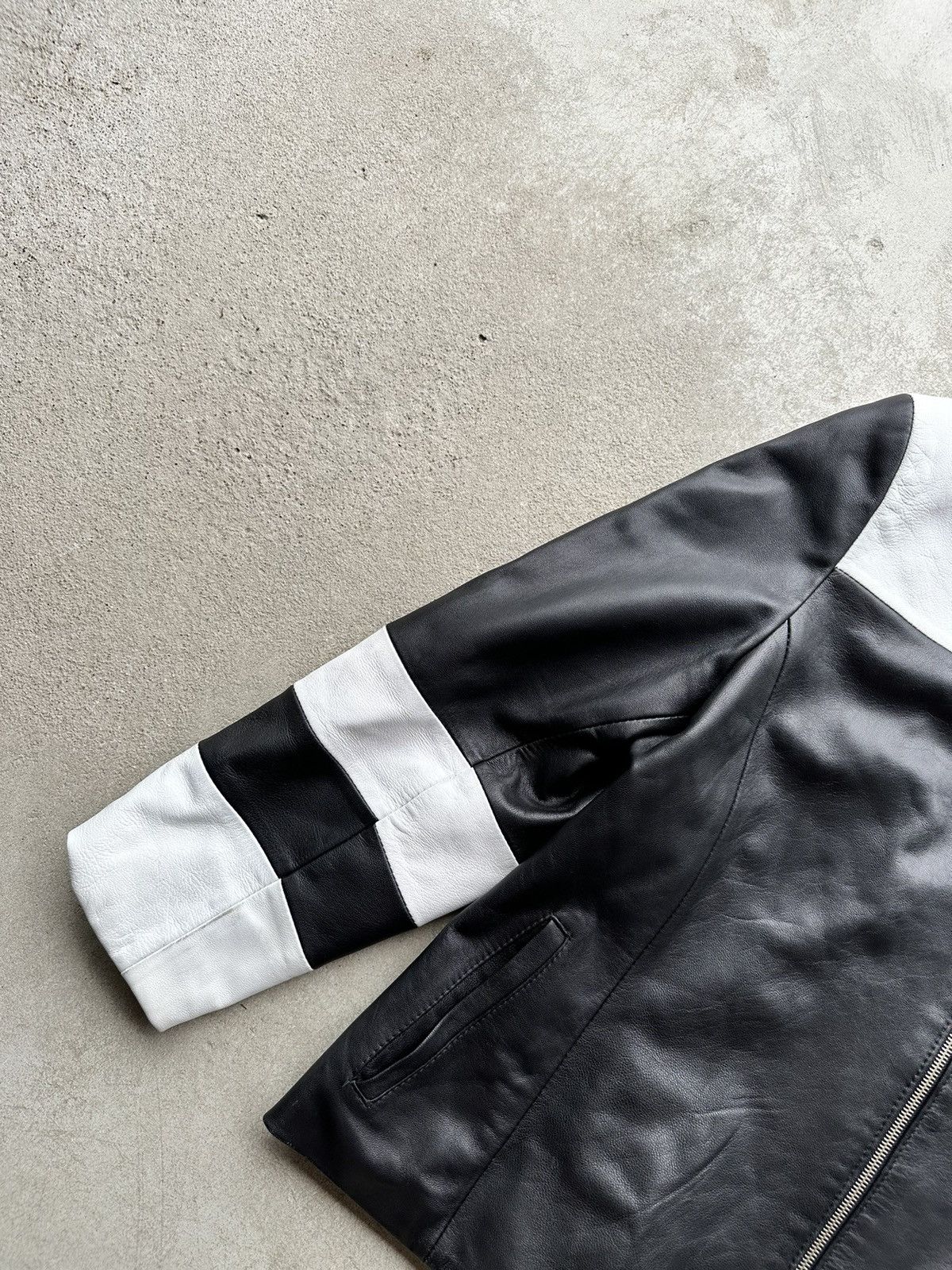 Vintage Genuine Real Leather Jacket High Quality Rock Punk Leather Jackets