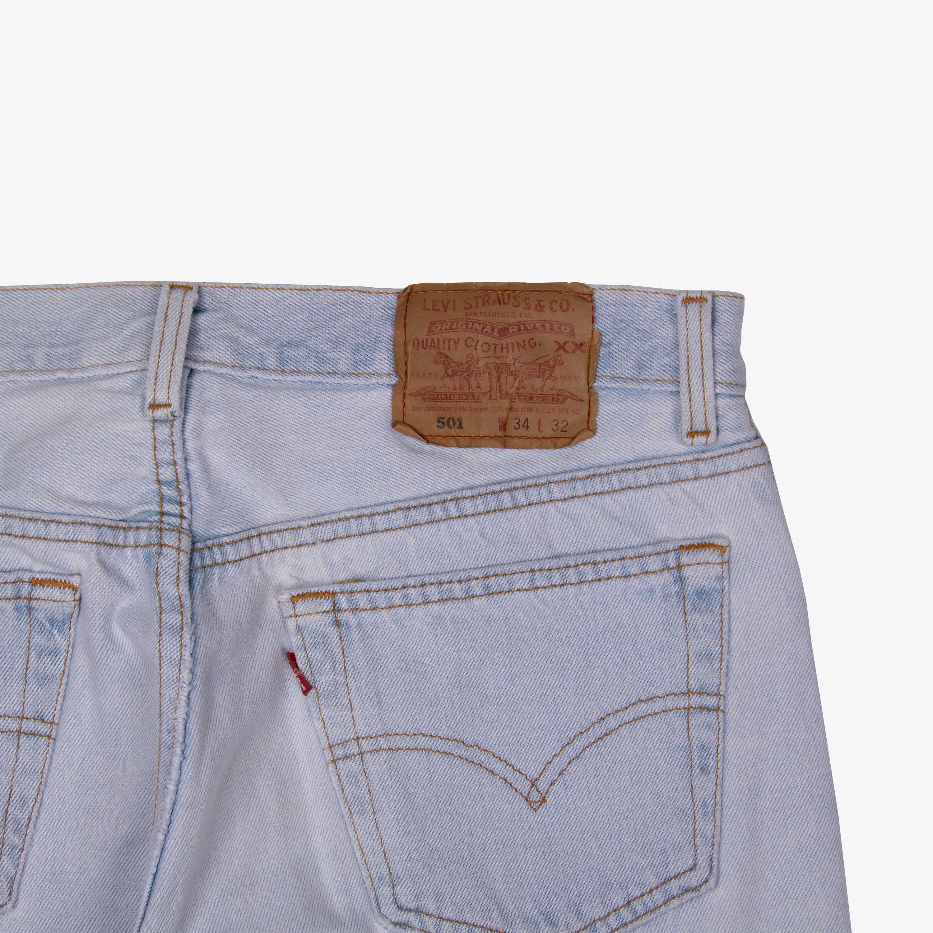 Levi's × Levi's Vintage Clothing × Vintage LEVIS LIGHT BLUE WASH 501 Size US 34 / EU 50 - 4 Thumbnail