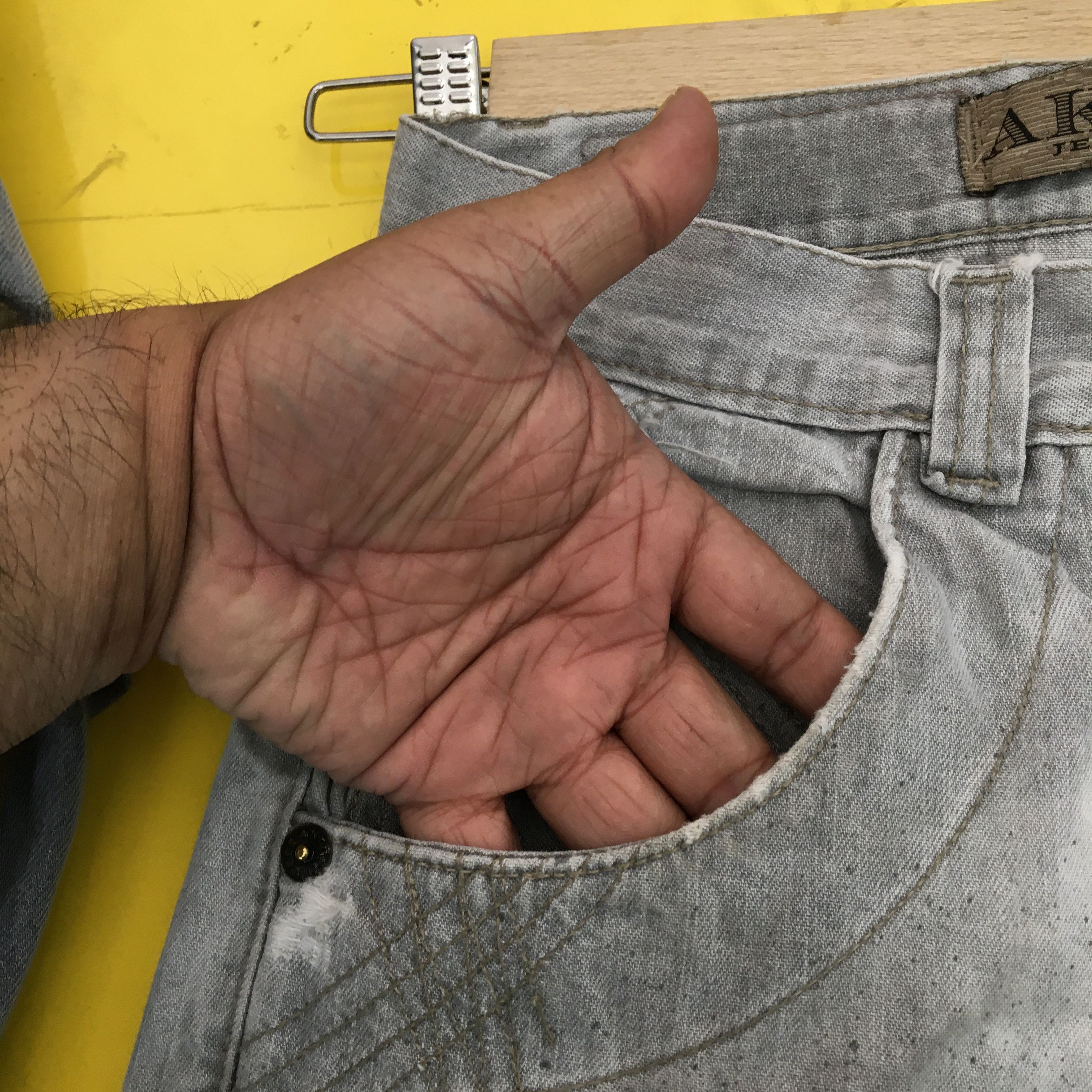 Japanese Brand Aktoos Jeans Paint Splash Pants Japanese Light Wash Denim Size US 30 / EU 46 - 20 Thumbnail