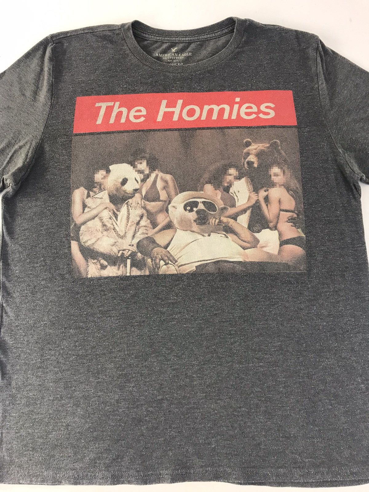 American Eagle Outfitters The Homies American Eagle Outfitter Big Box Logo Printed Tee Size US L / EU 52-54 / 3 - 1 Thumbnail