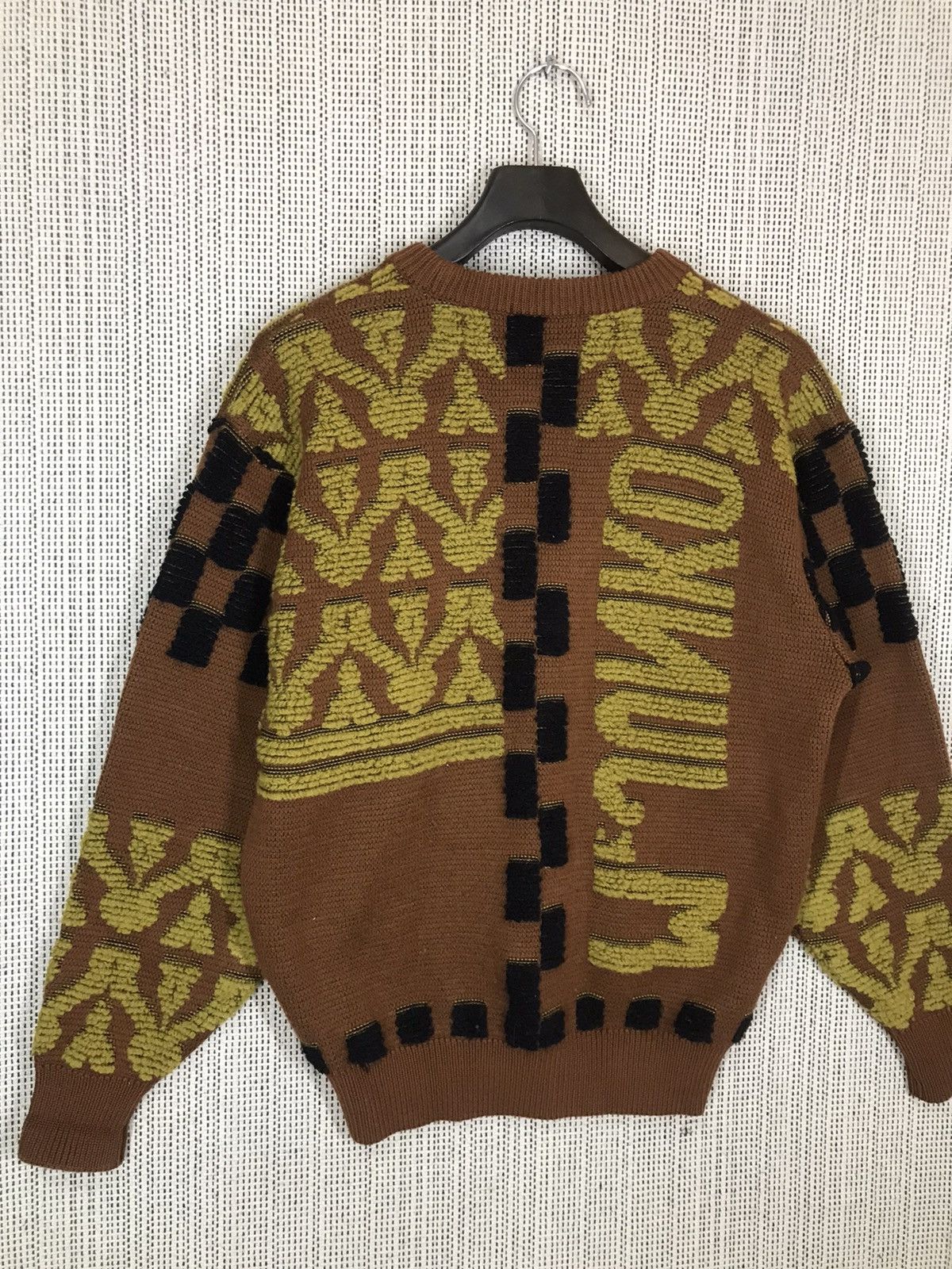 Designer × Junko Shimada × Mr. Junko ‼️VINTAGE MR JUNKO SPELLOUT KNIT SWEATER NICE DESIGN‼️ Size US L / EU 52-54 / 3 - 2 Thumbnail