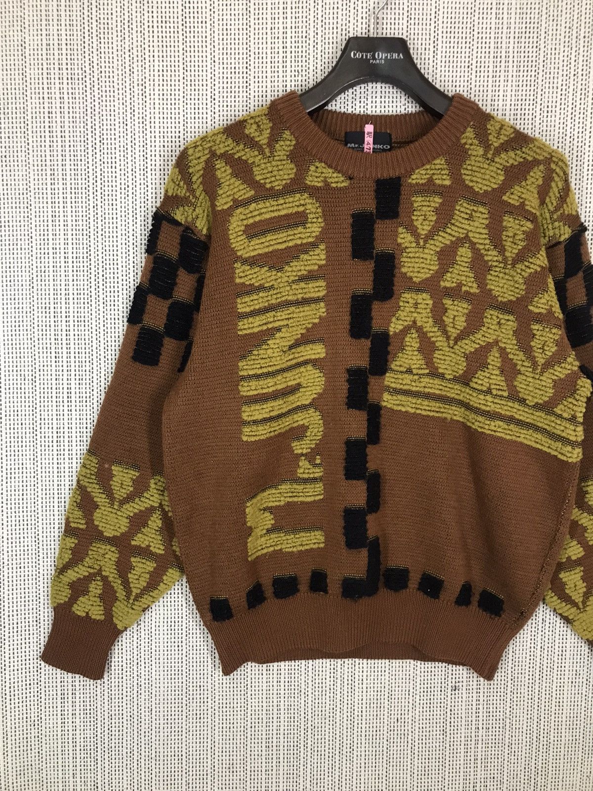Designer × Junko Shimada × Mr. Junko ‼️VINTAGE MR JUNKO SPELLOUT KNIT SWEATER NICE DESIGN‼️ Size US L / EU 52-54 / 3 - 3 Thumbnail