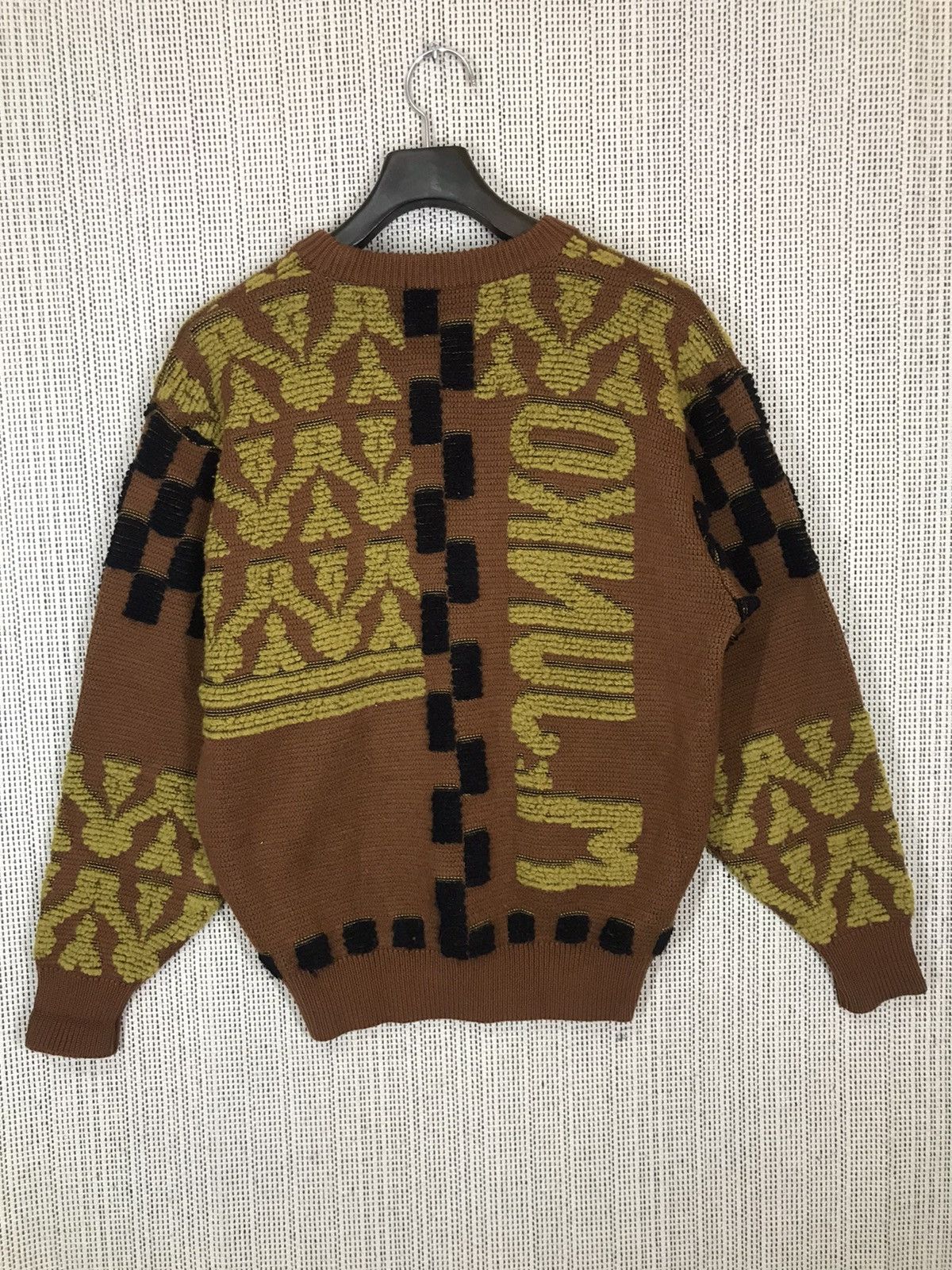Designer × Junko Shimada × Mr. Junko ‼️VINTAGE MR JUNKO SPELLOUT KNIT SWEATER NICE DESIGN‼️ Size US L / EU 52-54 / 3 - 4 Thumbnail