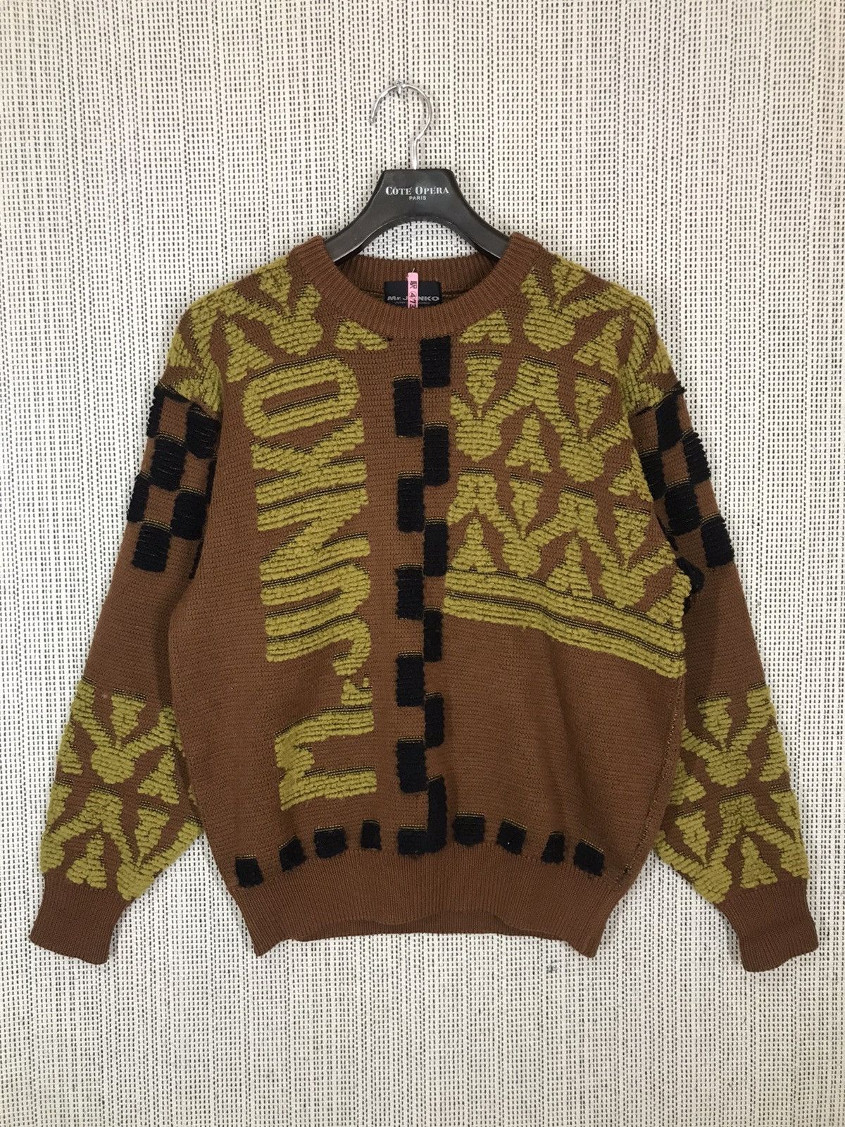 Designer × Junko Shimada × Mr. Junko ‼️VINTAGE MR JUNKO SPELLOUT KNIT SWEATER NICE DESIGN‼️ Size US L / EU 52-54 / 3 - 1 Thumbnail