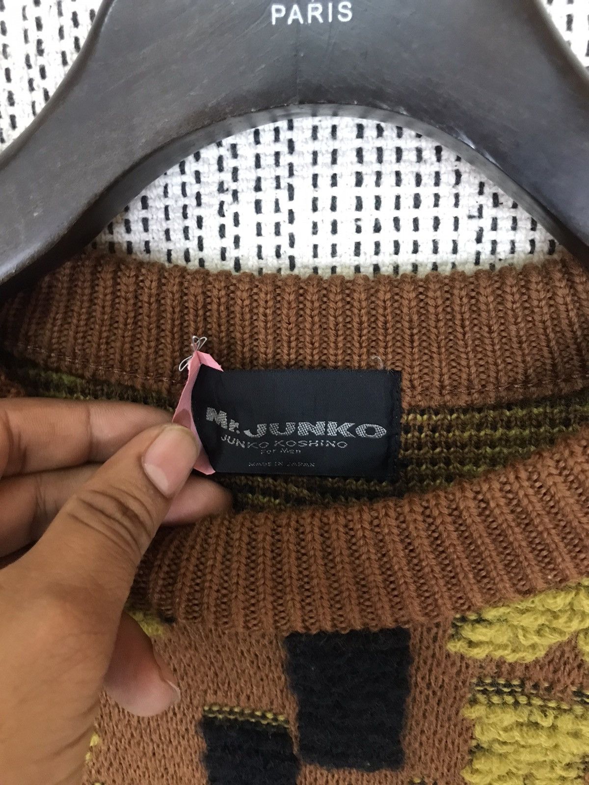 Designer × Junko Shimada × Mr. Junko ‼️VINTAGE MR JUNKO SPELLOUT KNIT SWEATER NICE DESIGN‼️ Size US L / EU 52-54 / 3 - 6 Thumbnail