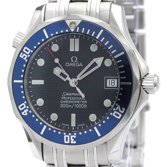 Omega Polished Omega Seamaster Professional 300m Mid Steel Size Watch 