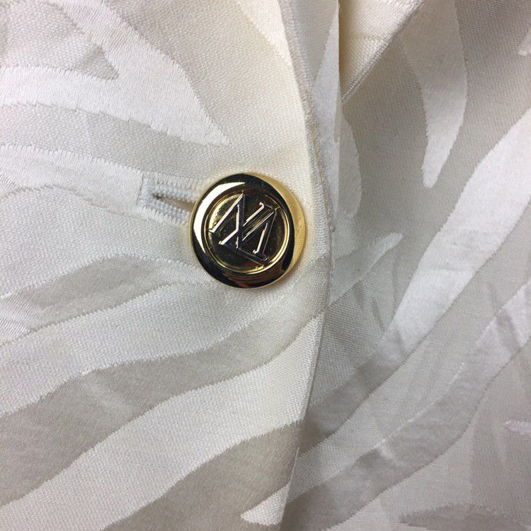 Escada Escada Margaretha Ley Off White Blazer Size US S / EU 44-46 / 1 - 4 Thumbnail