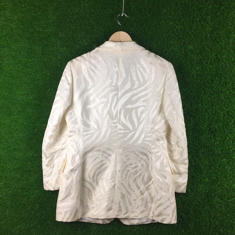 Escada Escada Margaretha Ley Off White Blazer Size US S / EU 44-46 / 1 - 7 Thumbnail