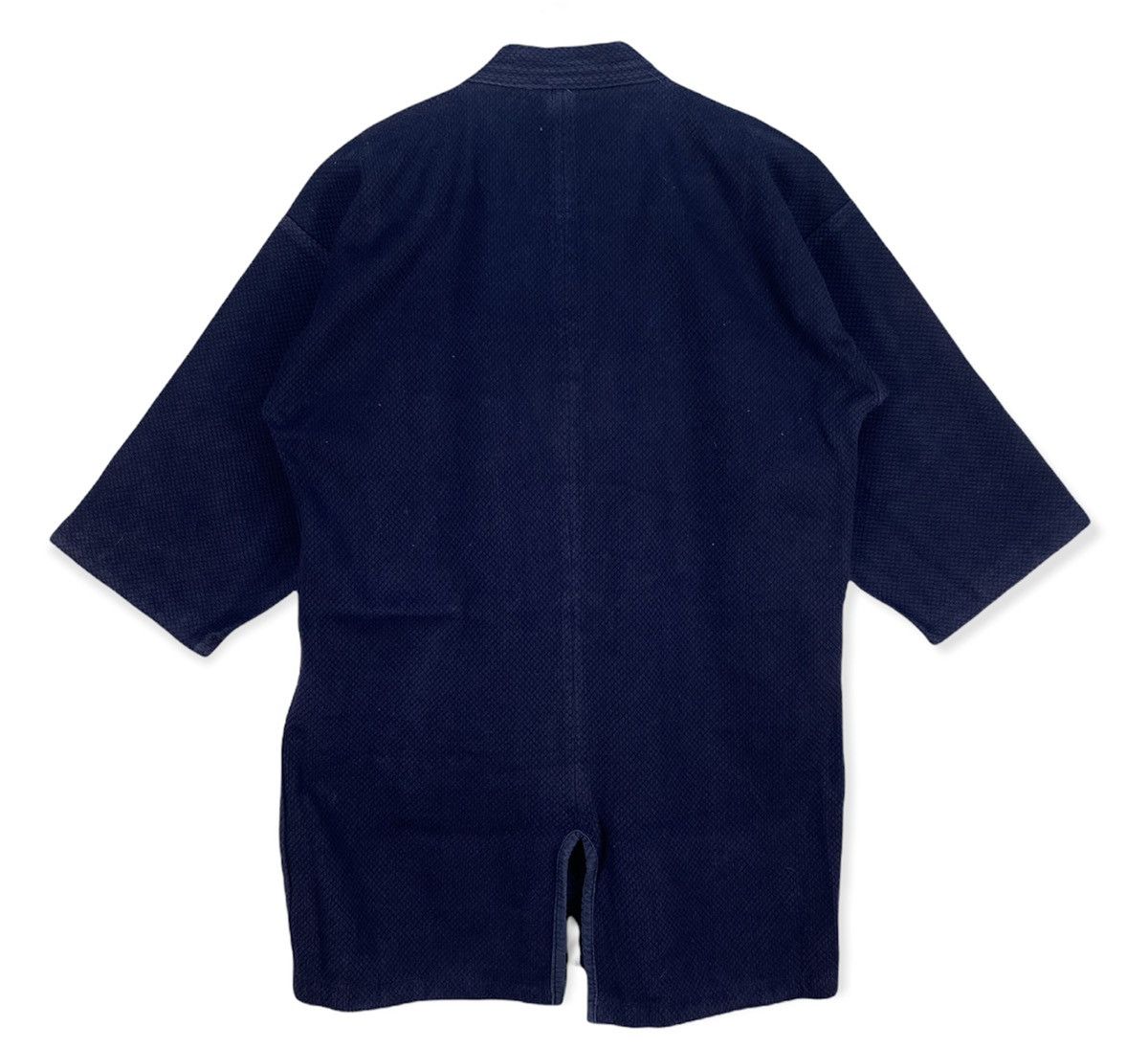 Japanese Brand KIMONO INDIGO SASHIKO BORO STITCHING JAPAN SAMURAI JACKET Size US M / EU 48-50 / 2 - 3 Thumbnail