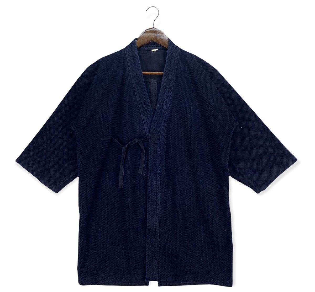 image of Kimono Japan Dragon Kimono Indigo Sashiko Boro Stitching Japan Samurai Jacket, Men's (Size Medium)