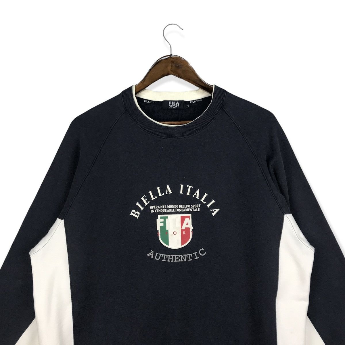 Fila Vintage Fila Biella Italia Sweatshirt Size US L / EU 52-54 / 3 - 2 Thumbnail