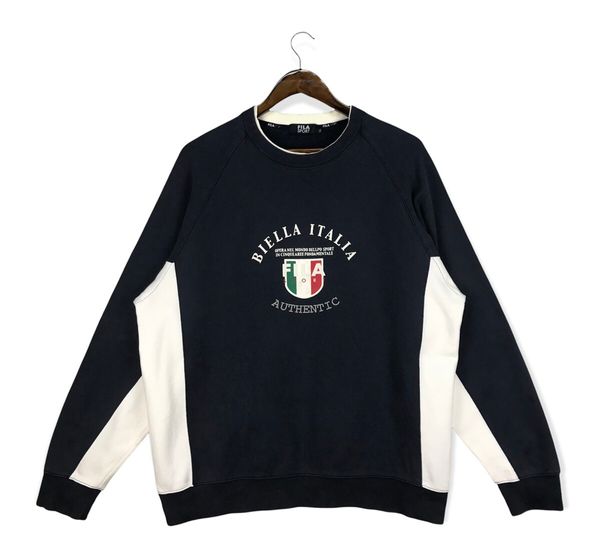 Vintage Fila Italia Gray Sweatshirt Xlarge 90's Fila Biella Italia