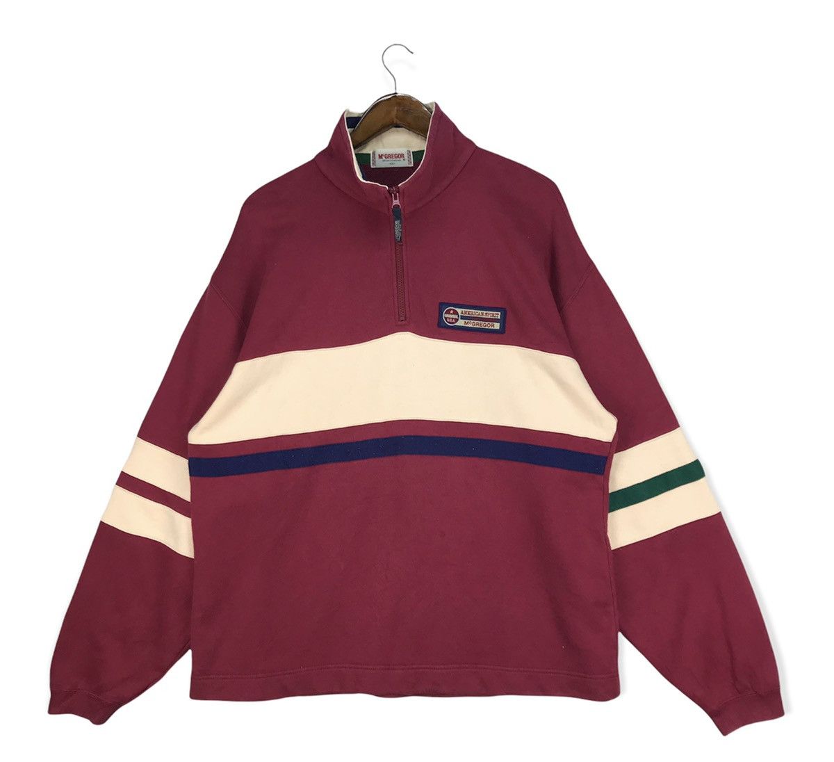 McGregor Vintage Mcgregor Half Zip Sweatshirt Size US L / EU 52-54 / 3 - 1 Thumbnail