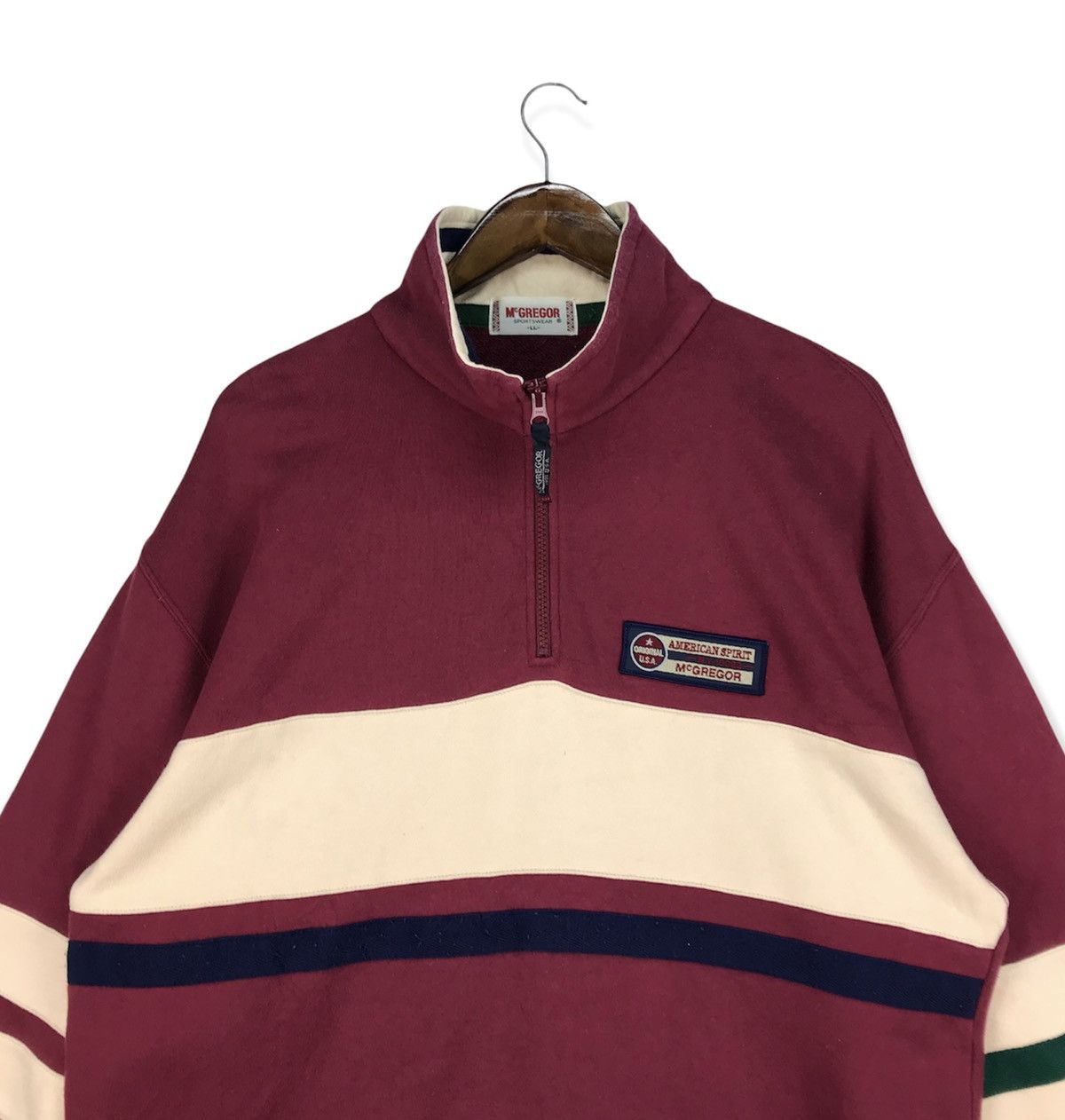 McGregor Vintage Mcgregor Half Zip Sweatshirt Size US L / EU 52-54 / 3 - 2 Thumbnail