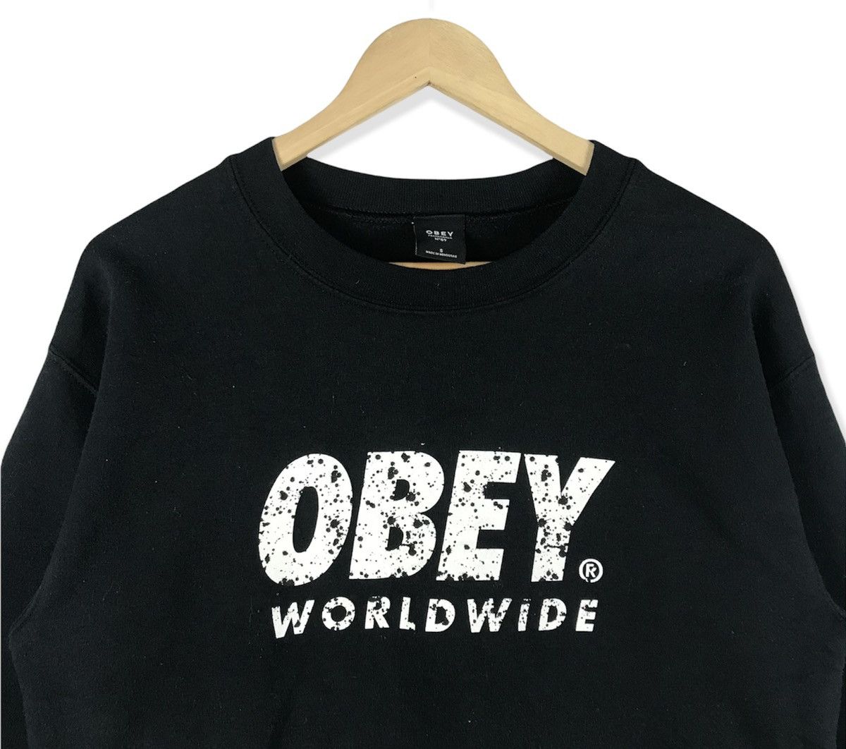 Japanese Brand Vintage Obey Worldwide Sweatshirt Size US S / EU 44-46 / 1 - 2 Thumbnail