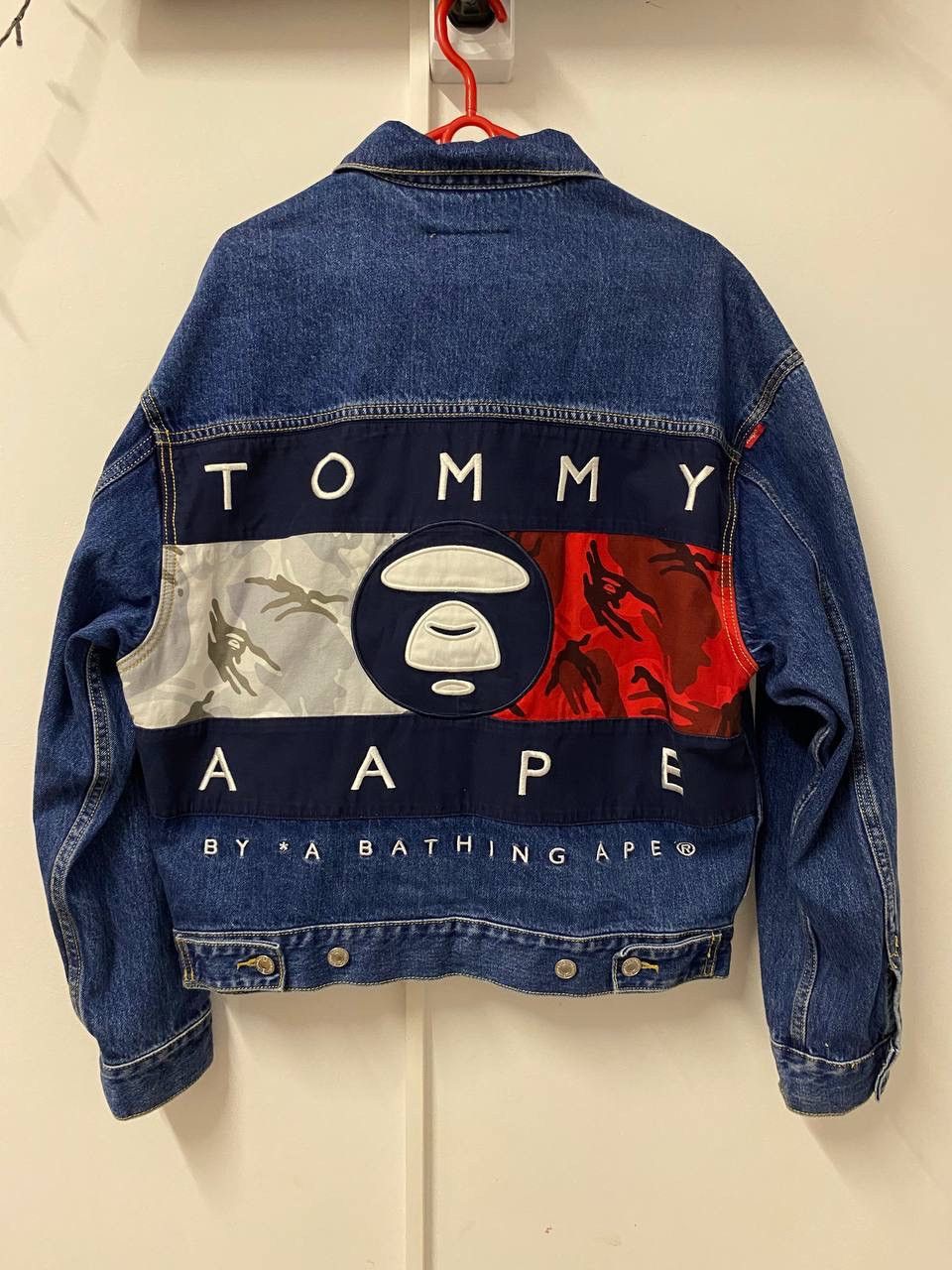 Tommy Hilfiger A BATHING APE AAPE × TOMMY JEANS DENIM JACKET | Grailed