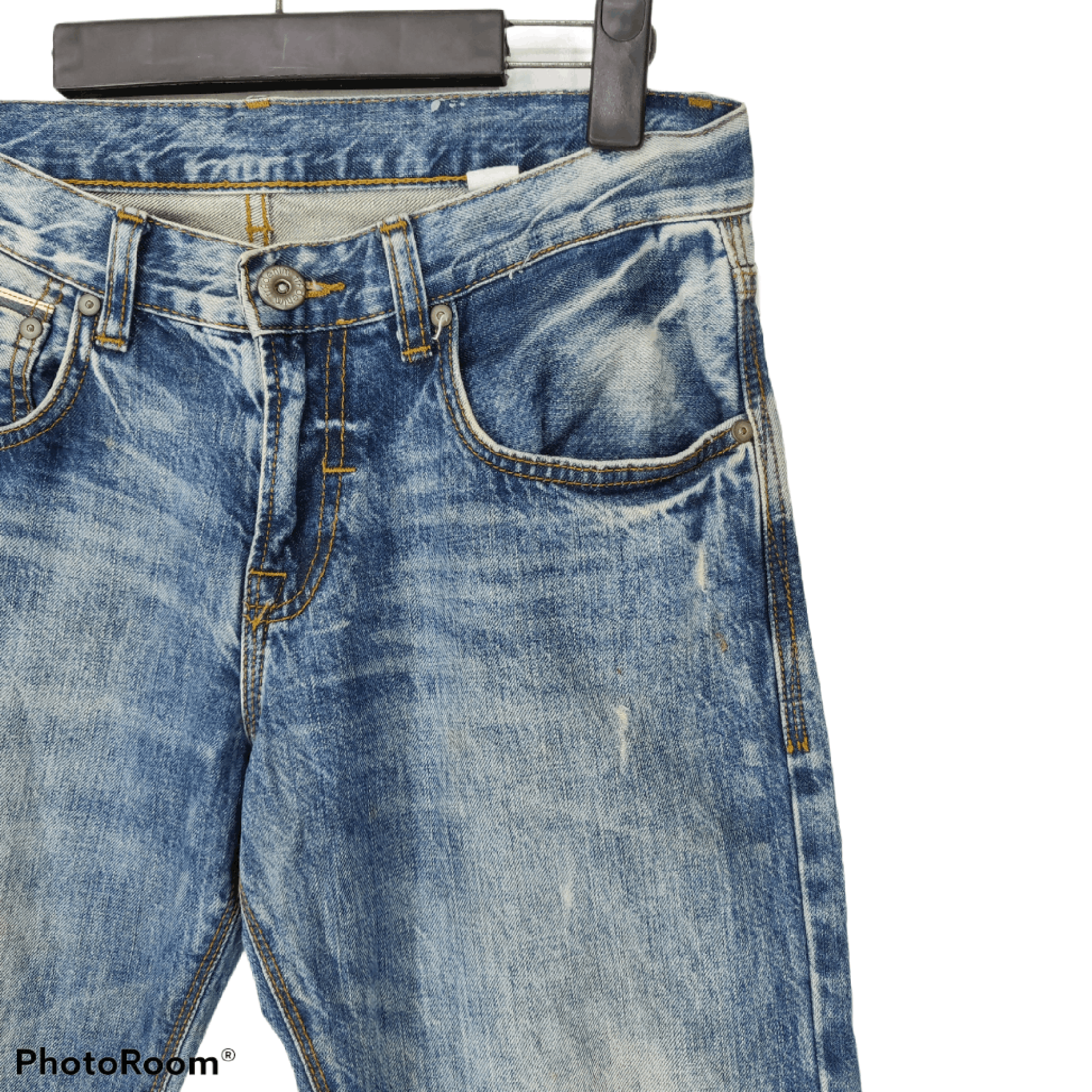 If Six Was Nine × Zara Vintage ZARA Distressed Denim Jeans Size US 31 - 11 Thumbnail