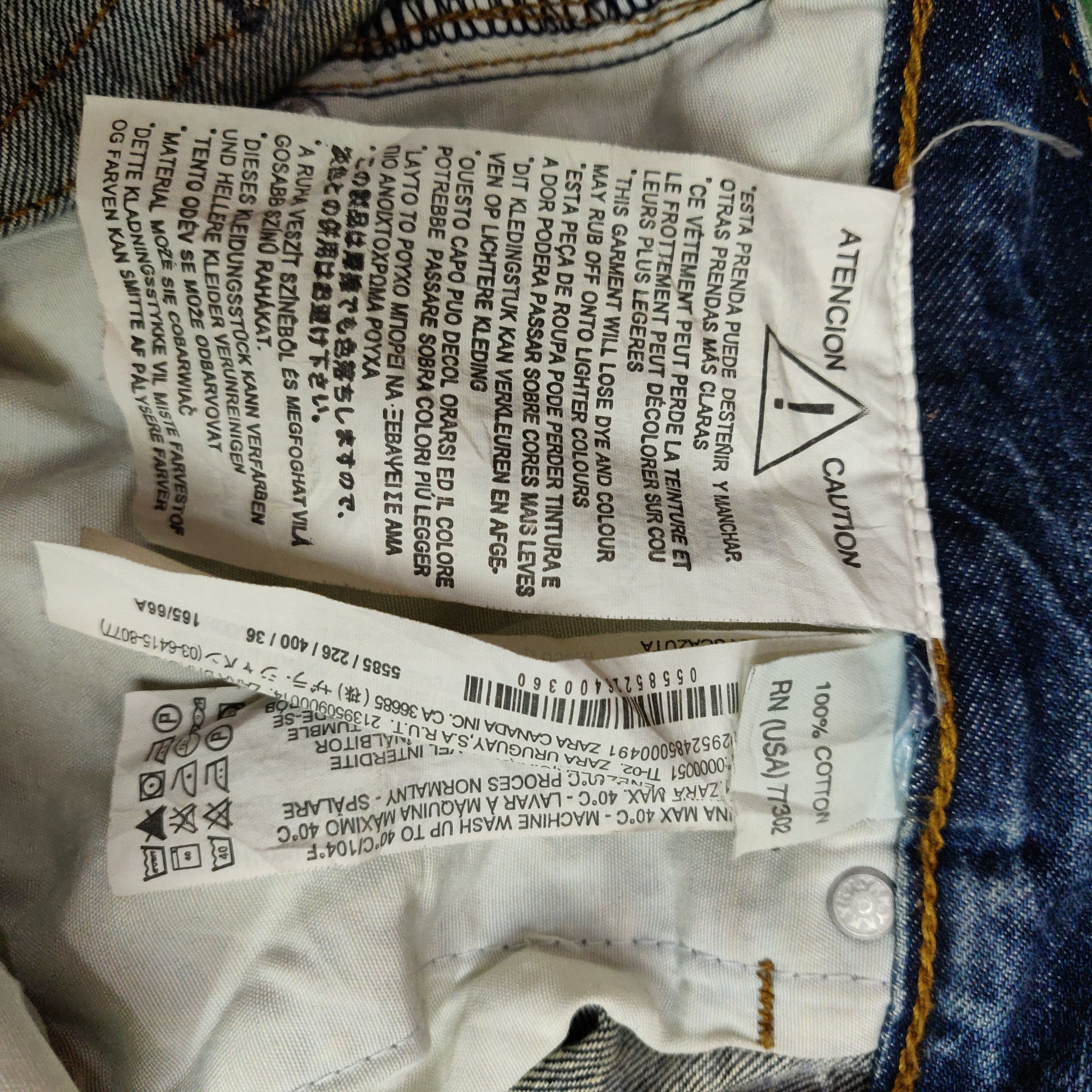 If Six Was Nine × Zara Vintage ZARA Distressed Denim Jeans Size US 31 - 18 Thumbnail