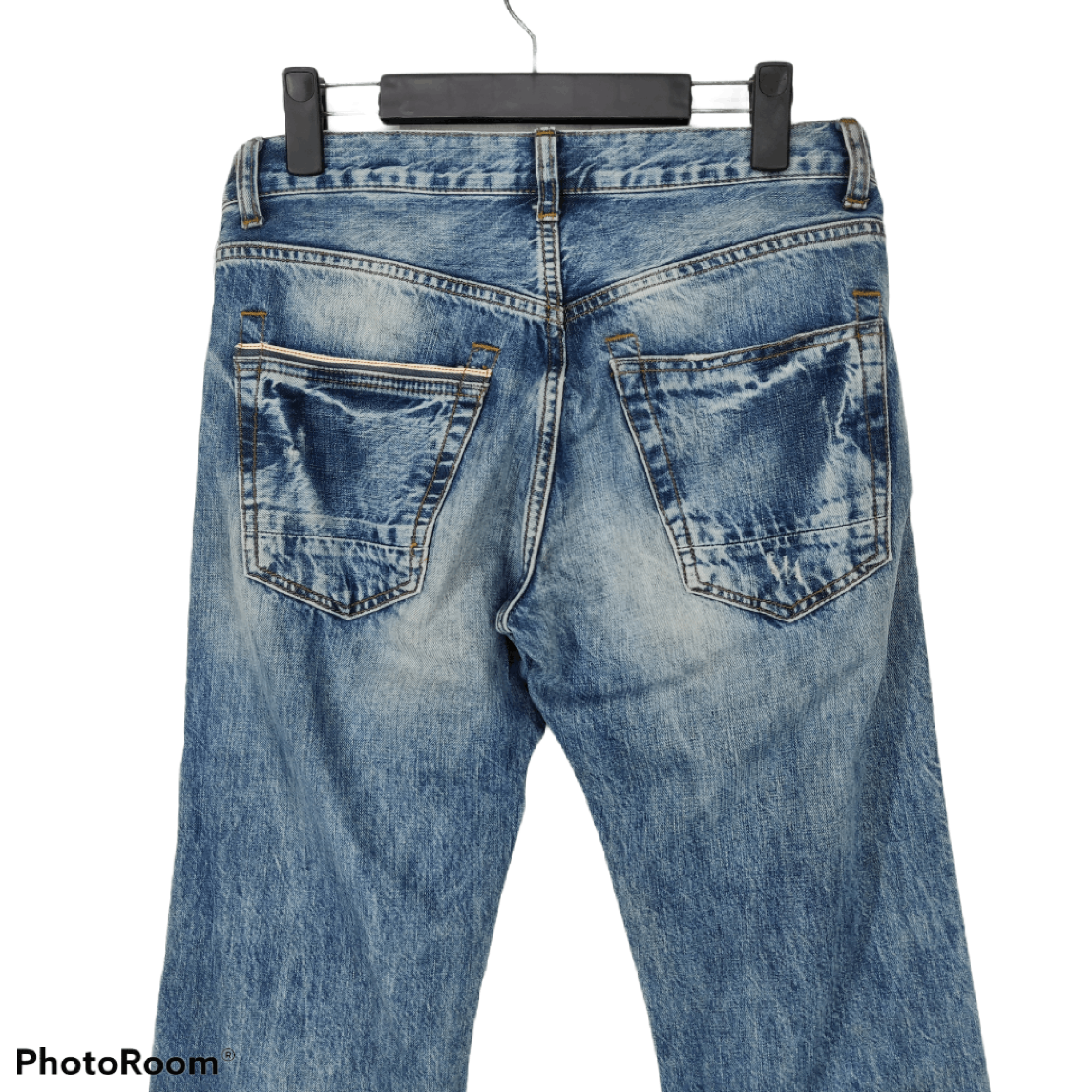 If Six Was Nine × Zara Vintage ZARA Distressed Denim Jeans Size US 31 - 15 Thumbnail