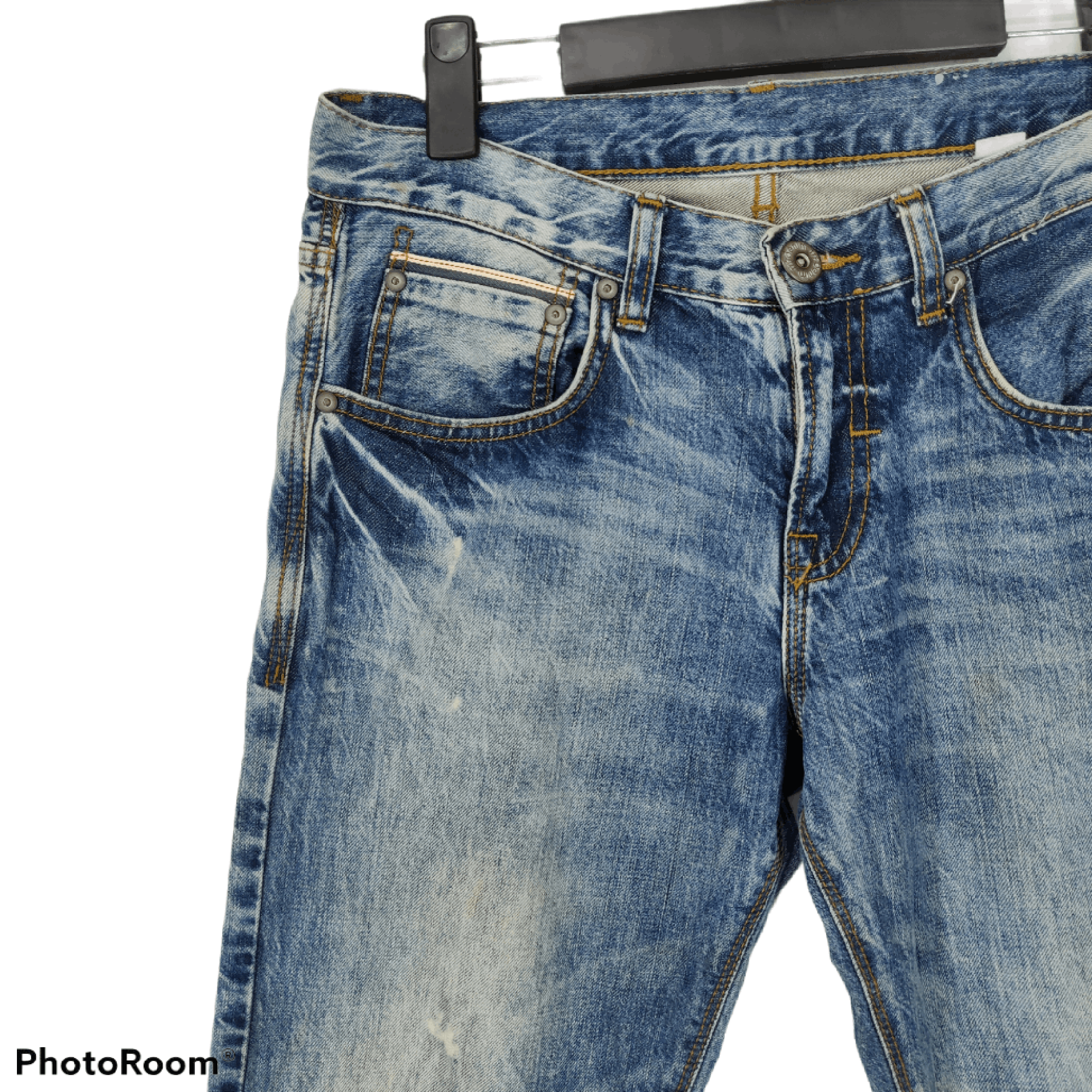 If Six Was Nine × Zara Vintage ZARA Distressed Denim Jeans Size US 31 - 3 Thumbnail