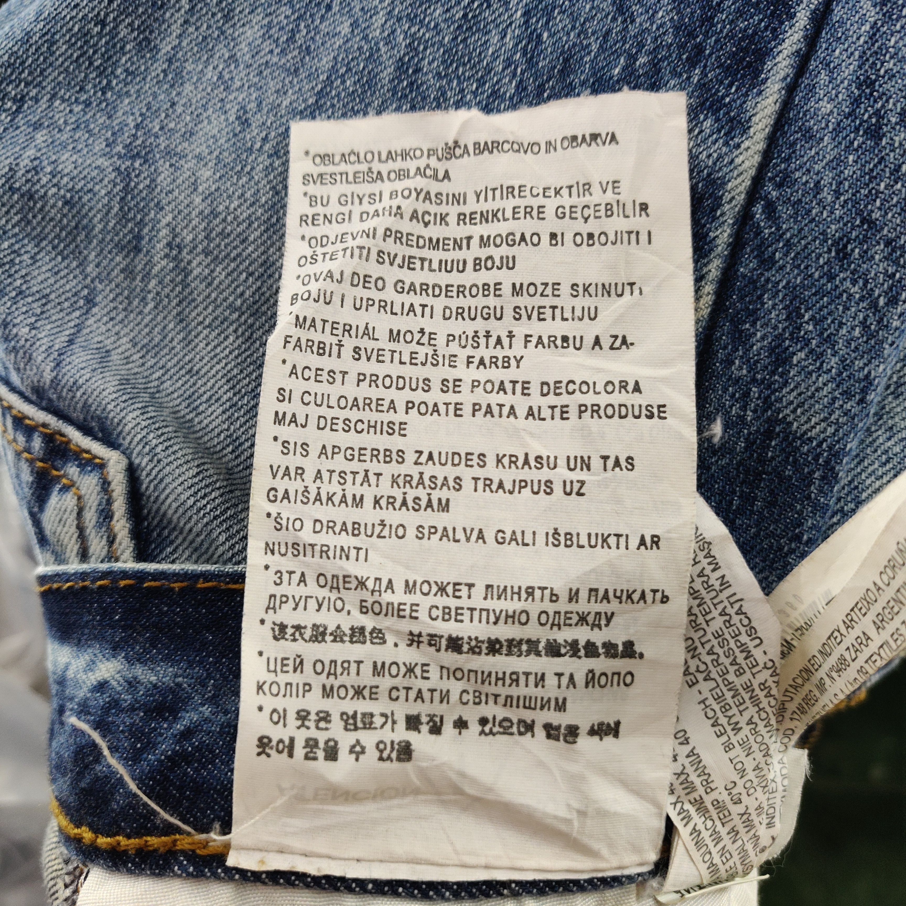 If Six Was Nine × Zara Vintage ZARA Distressed Denim Jeans Size US 31 - 20 Thumbnail