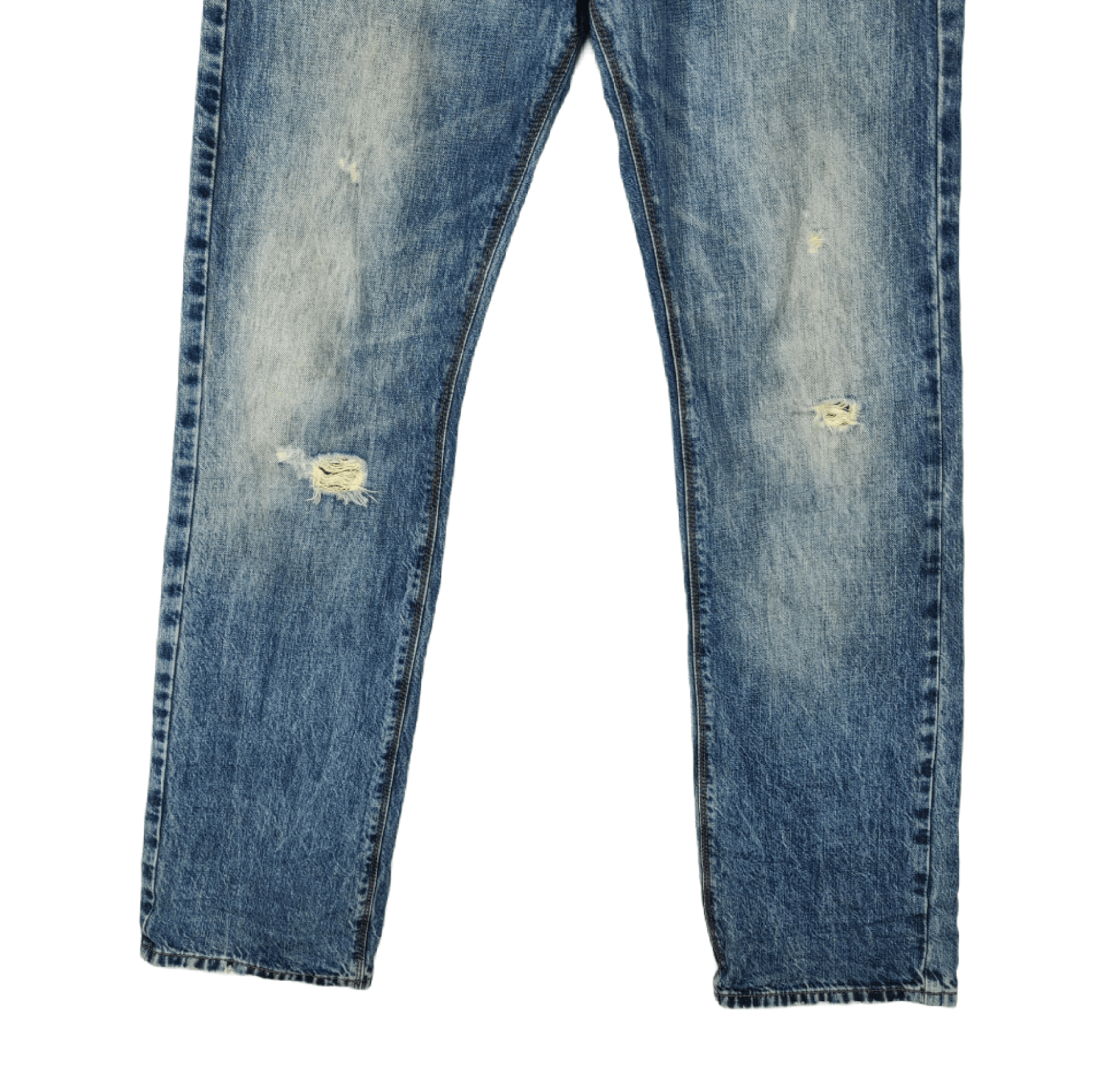 If Six Was Nine × Zara Vintage ZARA Distressed Denim Jeans Size US 31 - 2 Thumbnail