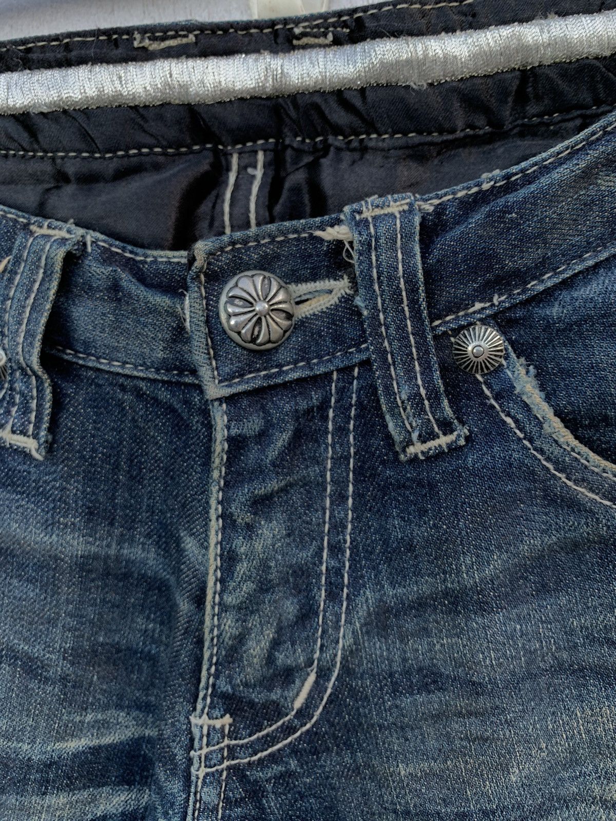 If Six Was Nine × Japanese Brand Japanese Brand Distressed Denim Patches Size US 30 / EU 46 - 21 Thumbnail