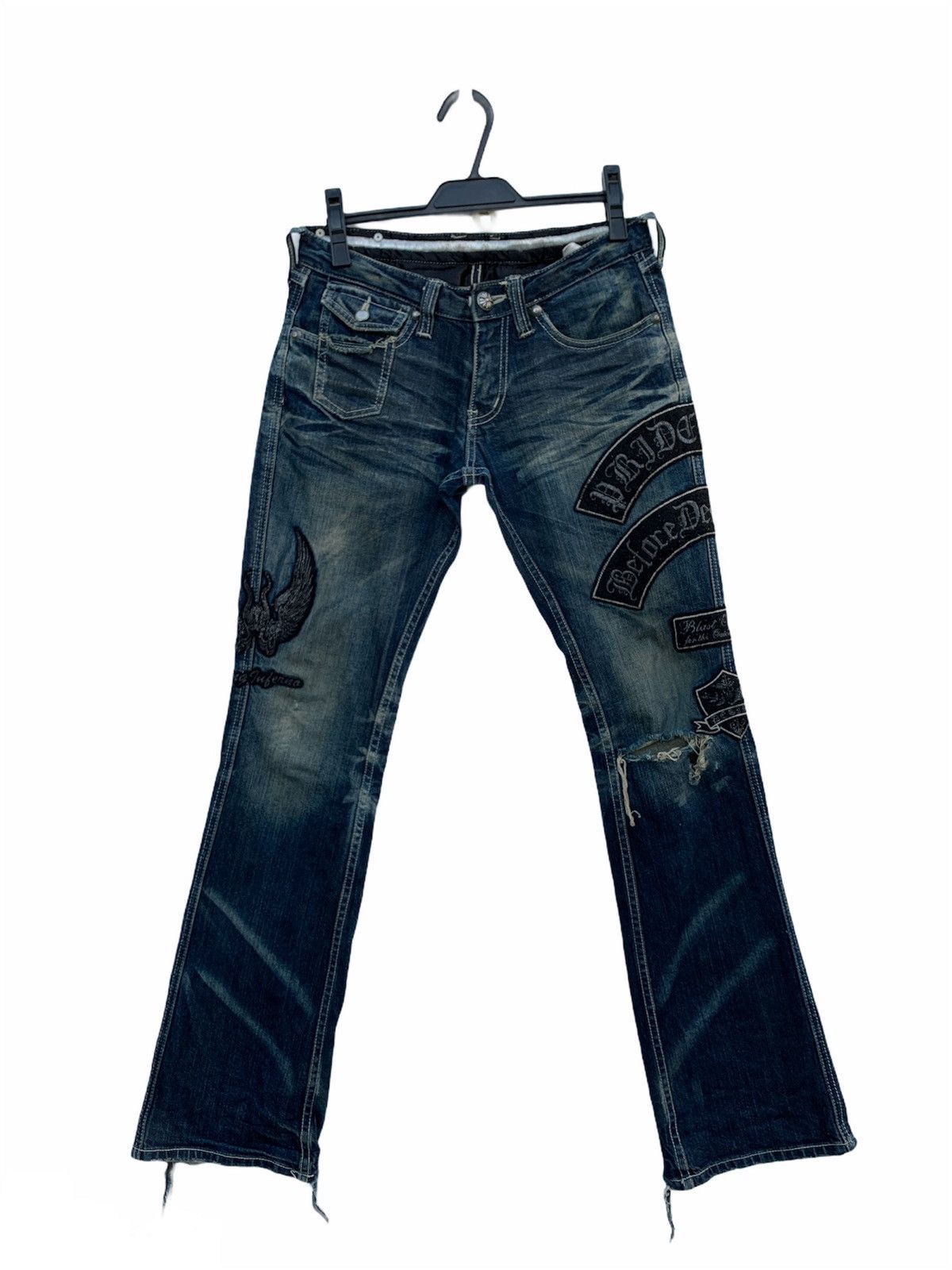 If Six Was Nine × Japanese Brand Japanese Brand Distressed Denim Patches Size US 30 / EU 46 - 1 Thumbnail