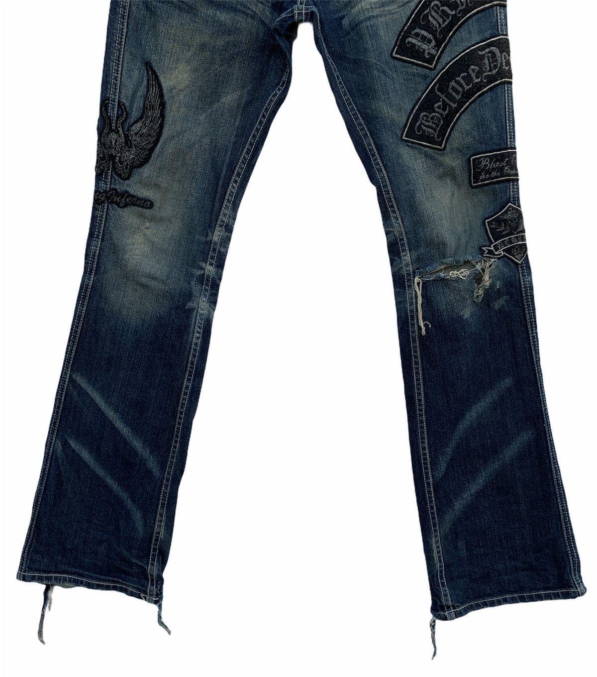 If Six Was Nine × Japanese Brand Japanese Brand Distressed Denim Patches Size US 30 / EU 46 - 3 Thumbnail