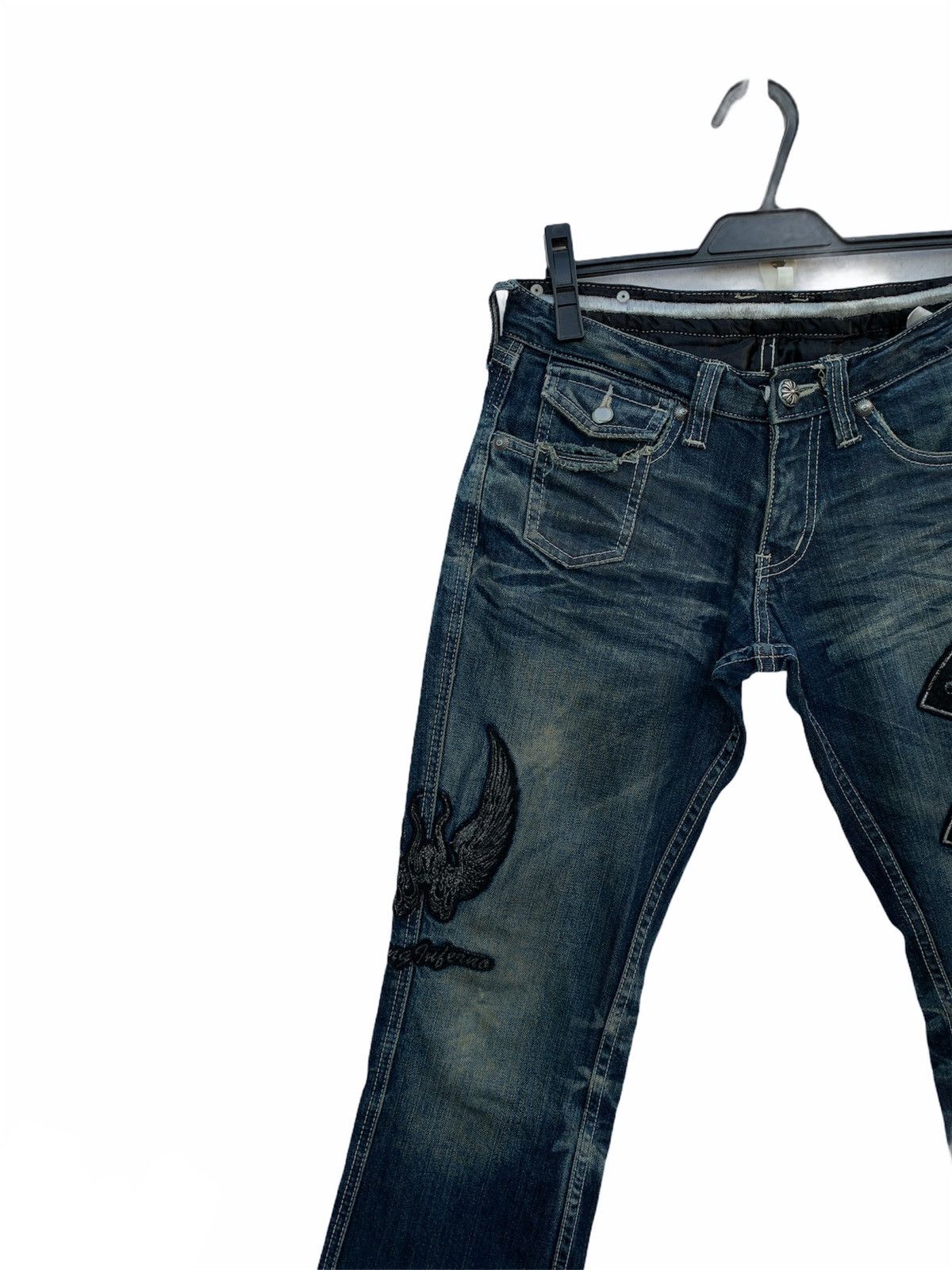 If Six Was Nine × Japanese Brand Japanese Brand Distressed Denim Patches Size US 30 / EU 46 - 4 Thumbnail