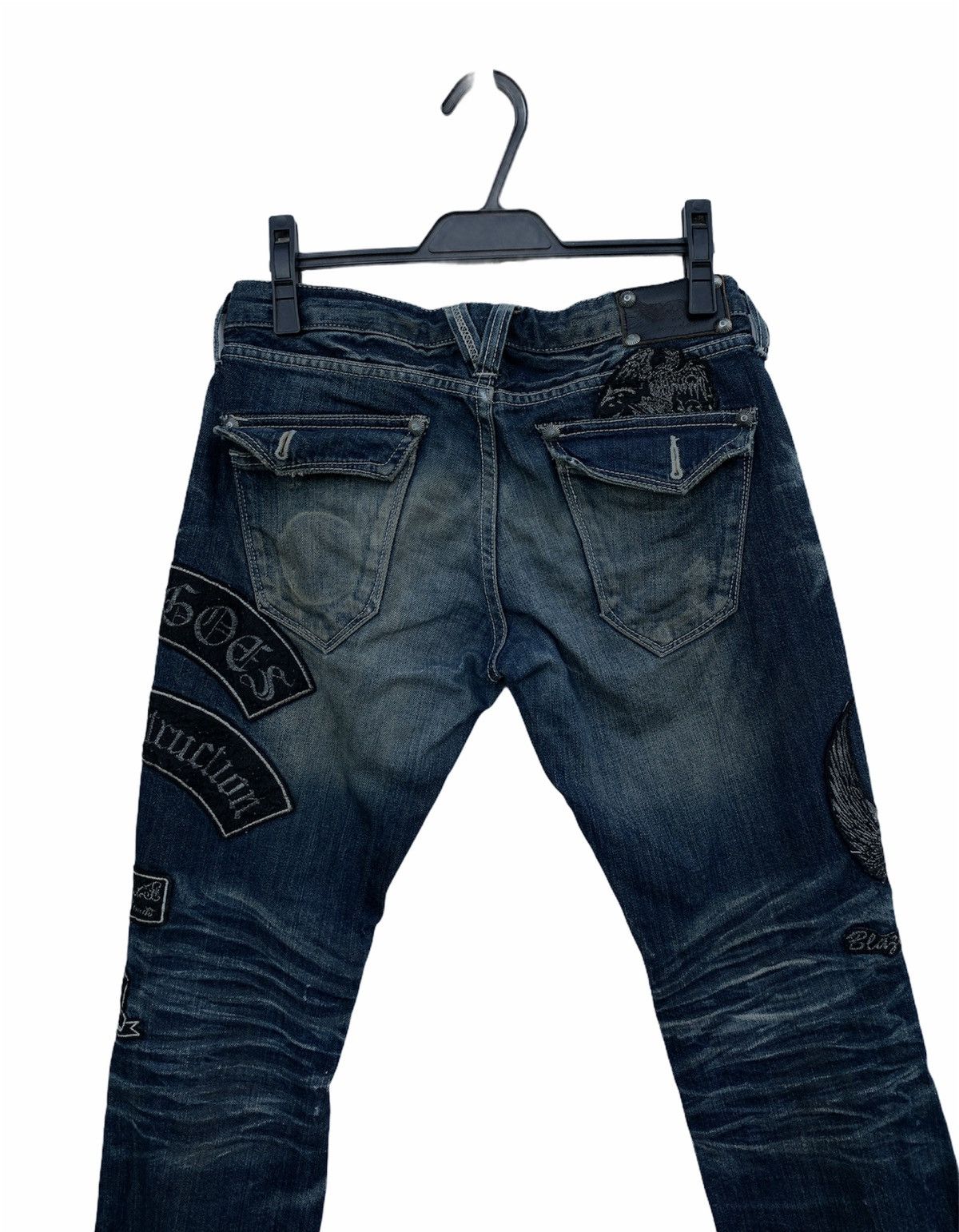 If Six Was Nine × Japanese Brand Japanese Brand Distressed Denim Patches Size US 30 / EU 46 - 9 Thumbnail