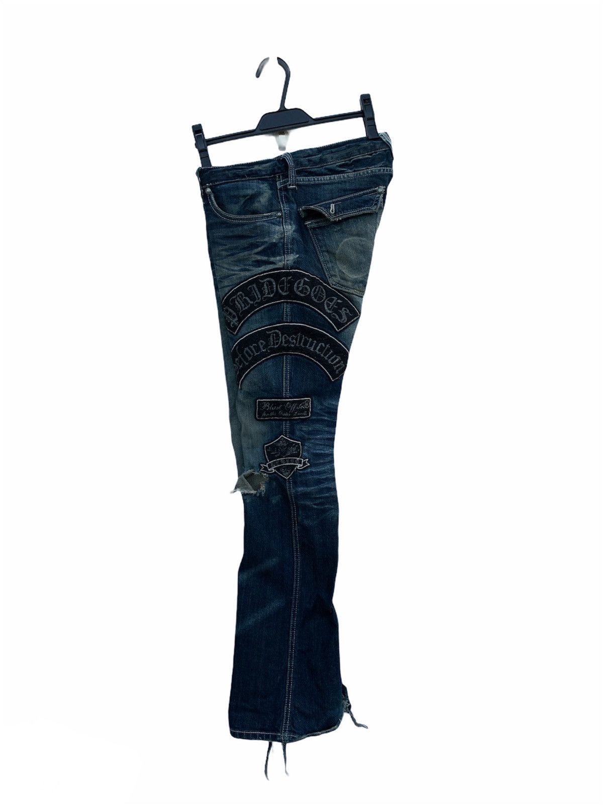 If Six Was Nine × Japanese Brand Japanese Brand Distressed Denim Patches Size US 30 / EU 46 - 14 Thumbnail