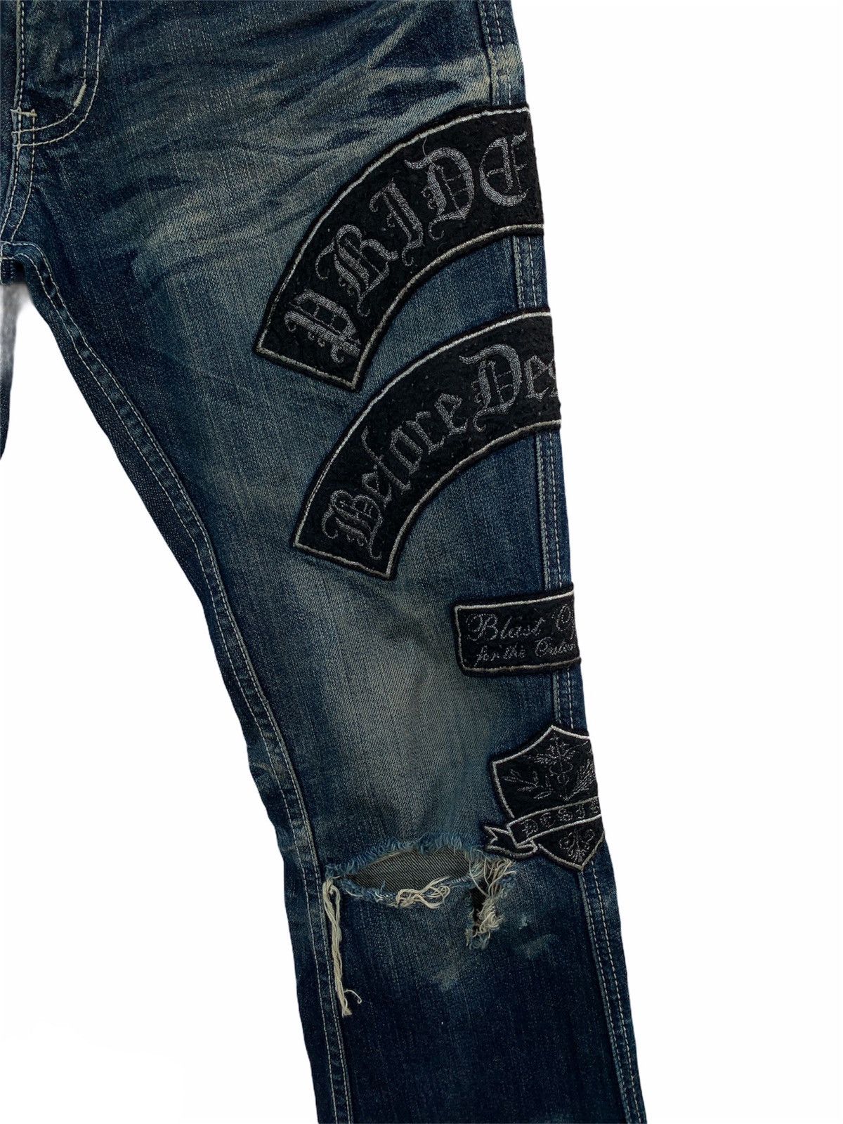 If Six Was Nine × Japanese Brand Japanese Brand Distressed Denim Patches Size US 30 / EU 46 - 6 Thumbnail