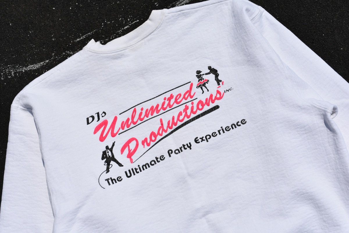 Other Vintage 90s DJs Unlimited Prod. Sweatshirt (L) Size US L / EU 52-54 / 3 - 4 Thumbnail